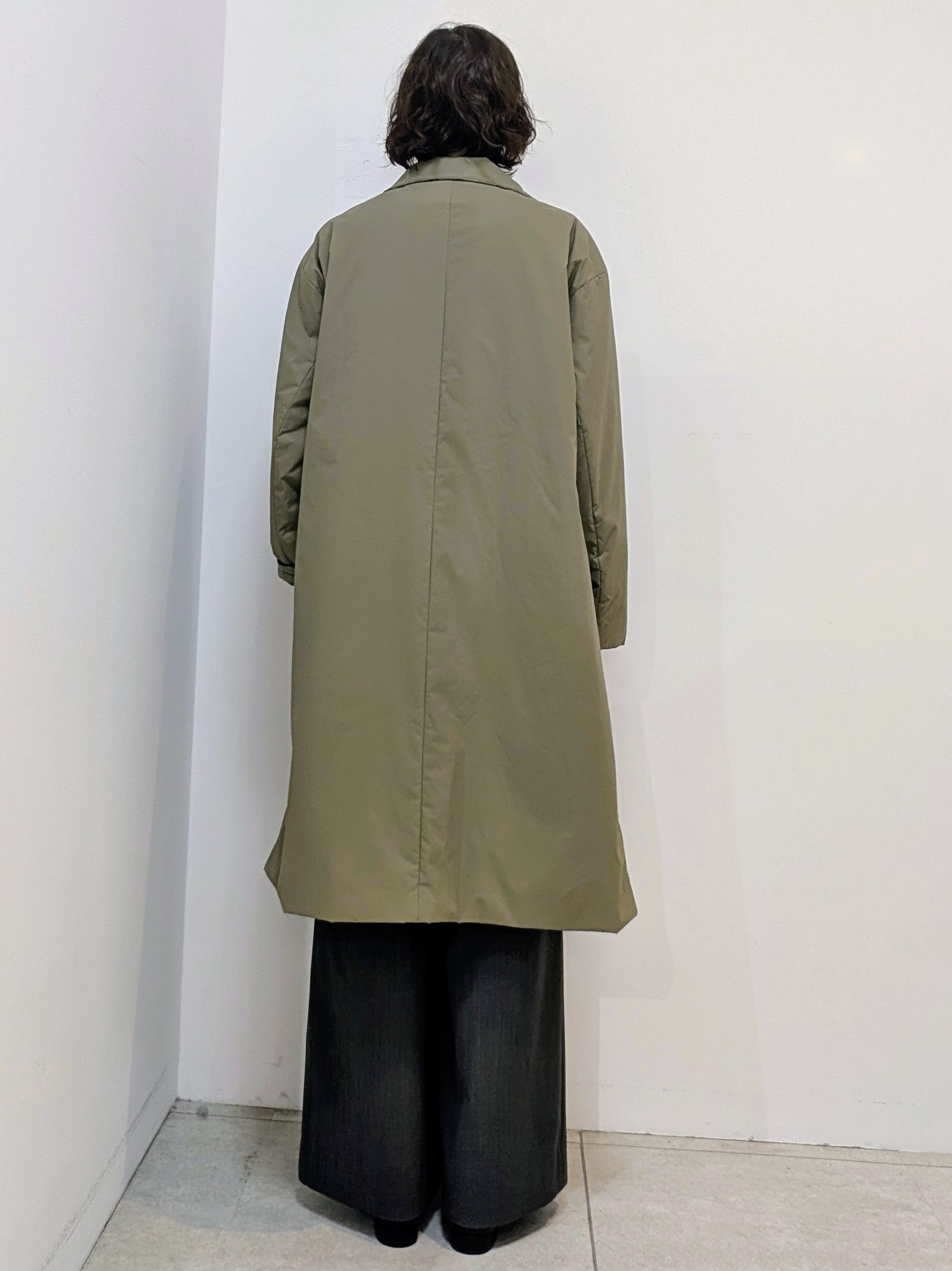 いこさんの「UNTITLED｜【撥水/軽量/薄中綿入り】スタンドカラーコート」を使ったコーディネート
