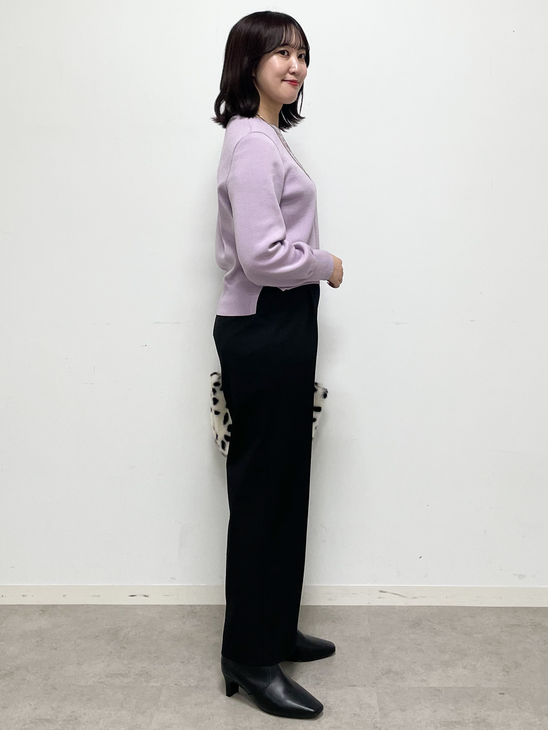 yukariさんの「Reflect｜【マシンウォッシュ】レース風編み柄ニット」を使ったコーディネート