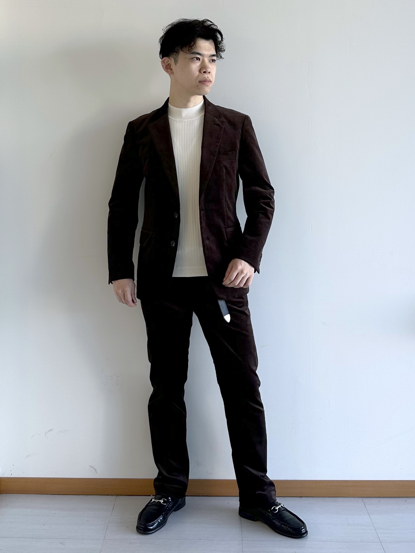 イッシーさんの「TAKEO KIKUCHI｜【Sサイズ～】ストレッチコーデュロイ ジャケット」を使ったコーディネート