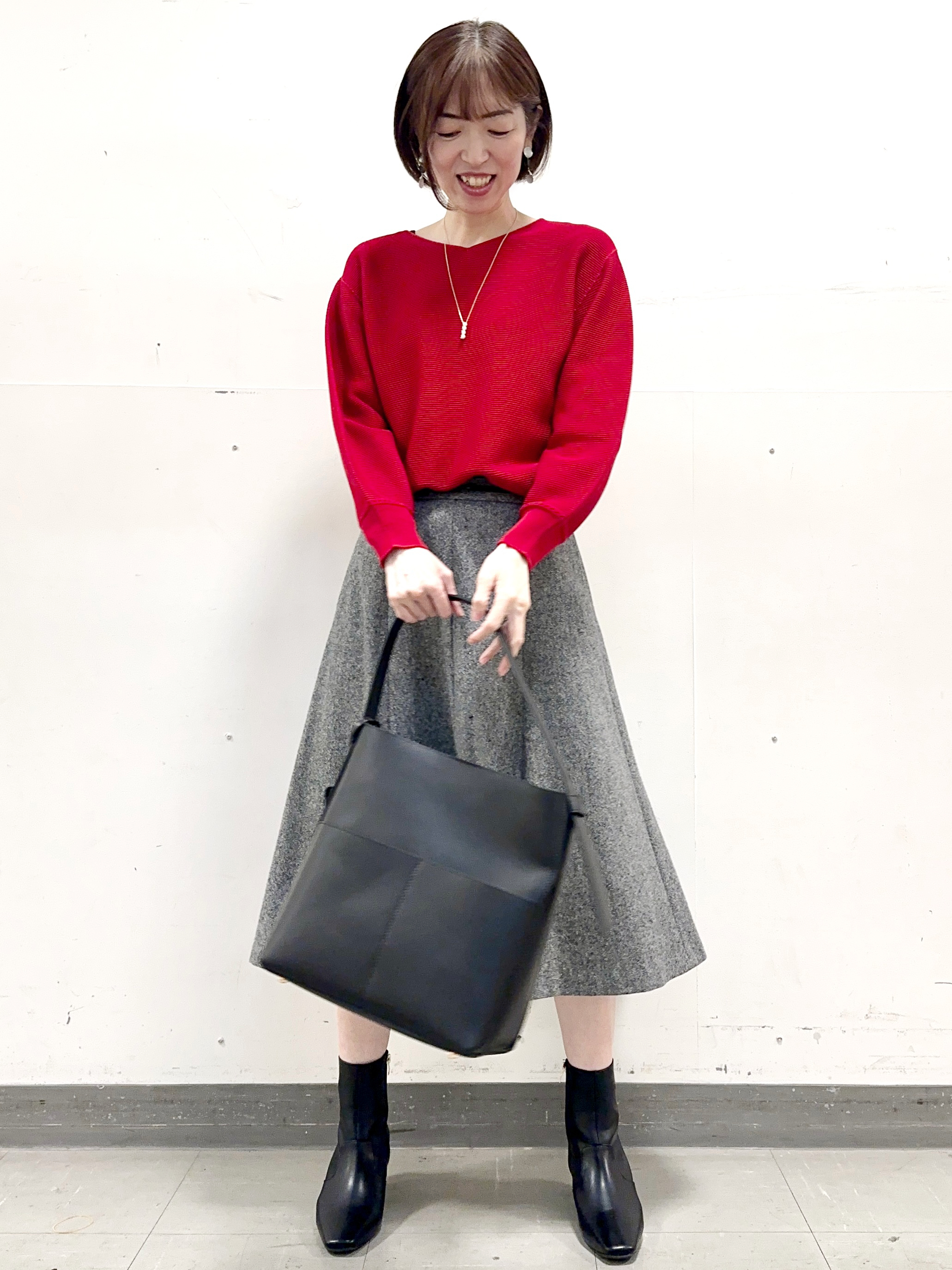 イト子さんの「Reflect｜【マシンウォッシュ】ホールガーメントニット」を使ったコーディネート