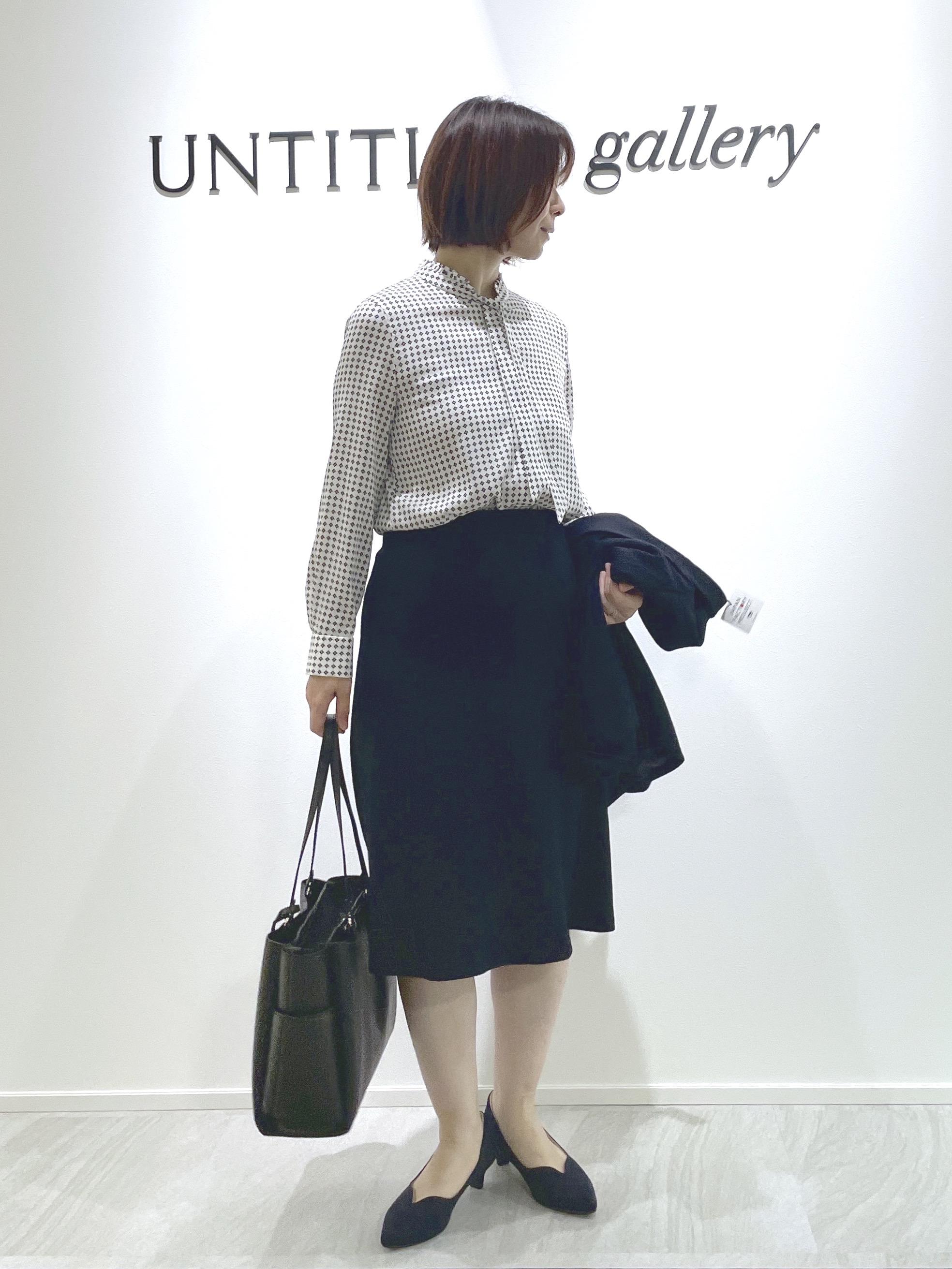 hanaさんの「UNTITLED｜【ウール100/仕事着/スーツ】ミルドジャージテーラードジャケット」を使ったコーディネート