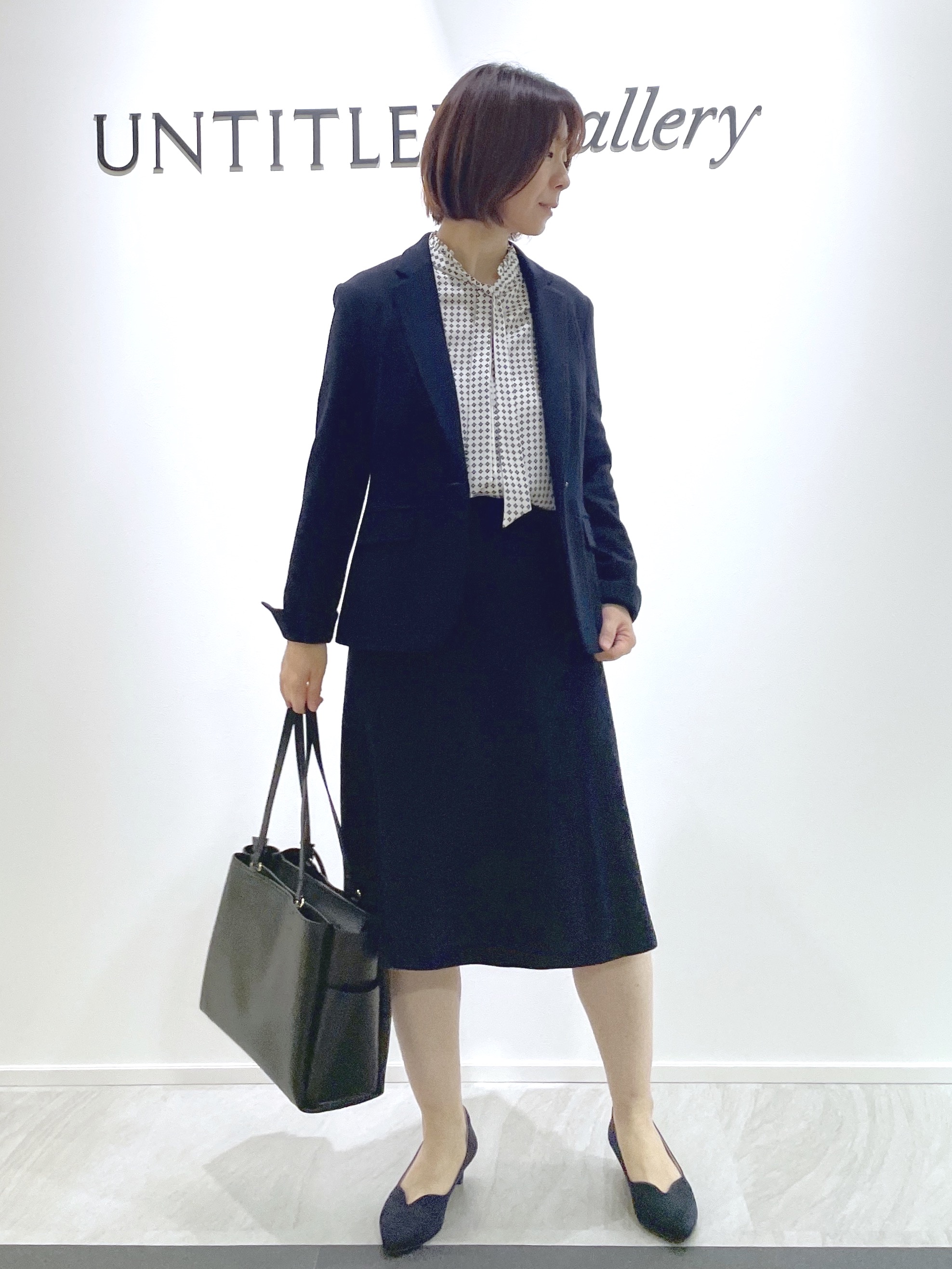 hanaさんの「UNTITLED｜【ウール100/仕事着/スーツ】ミルドジャージテーラードジャケット」を使ったコーディネート