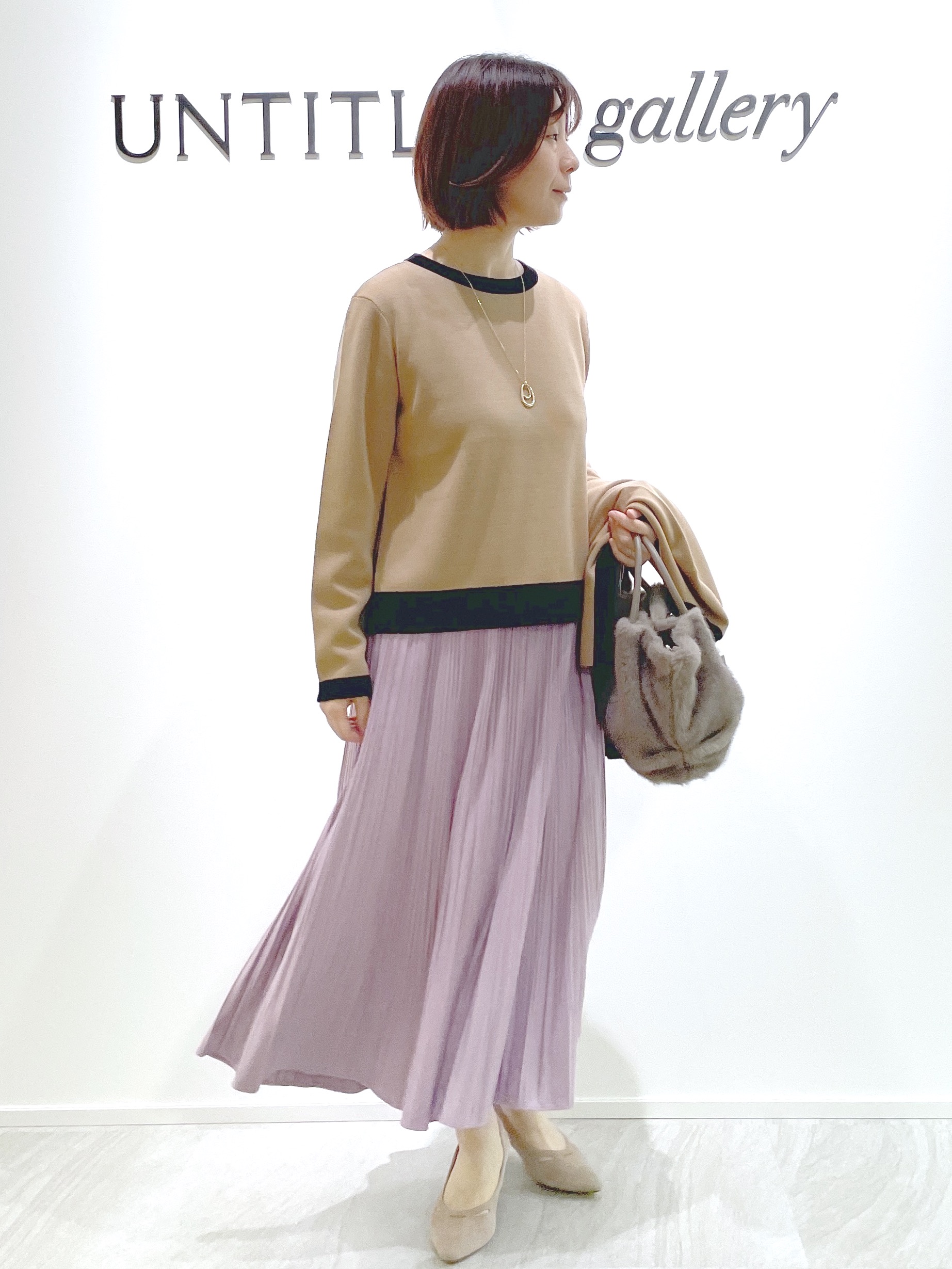 hanaさんの「UNTITLED｜【アンサンブル可/ジャケットライク】モールラインカーディガン」を使ったコーディネート