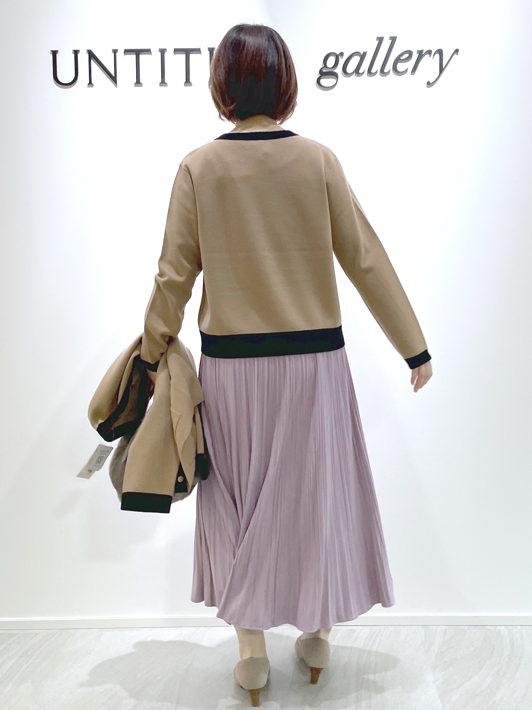 hanaさんの「UNTITLED｜【アンサンブル可/ジャケットライク】モールラインカーディガン」を使ったコーディネート