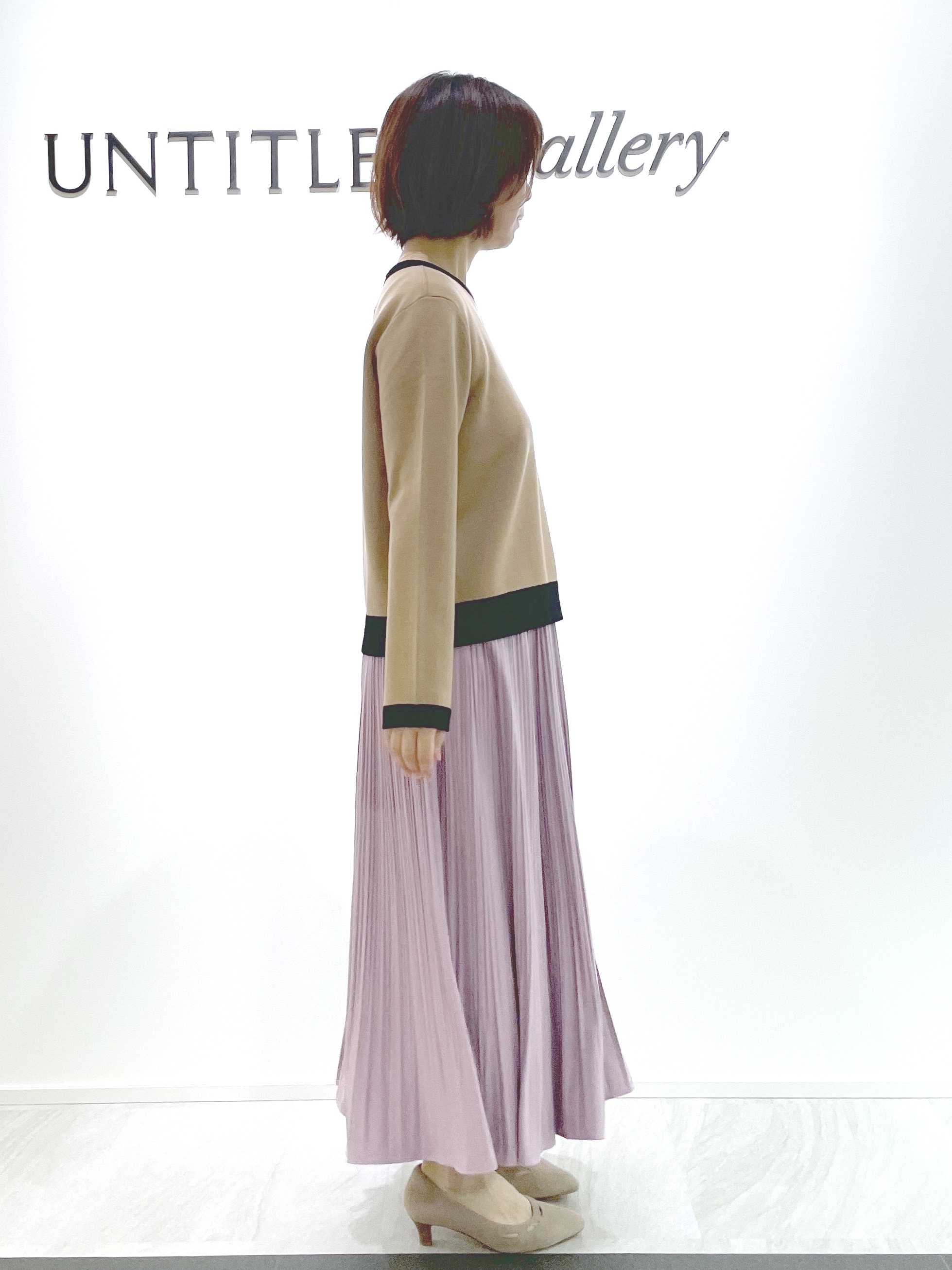 hanaさんの「UNTITLED｜【アンサンブル可/ジャケットライク】モールラインカーディガン」を使ったコーディネート