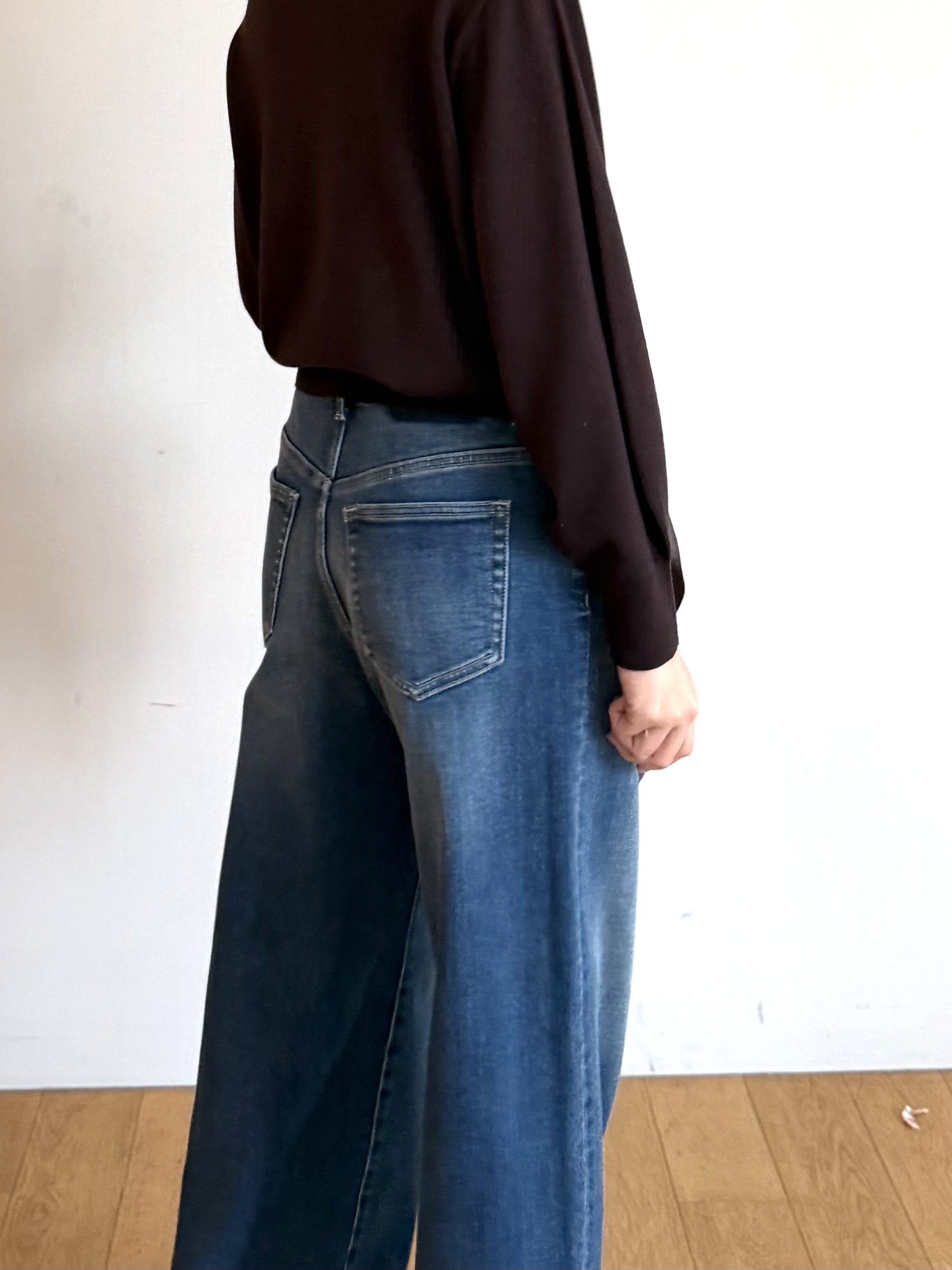 ririkaさんの「UNTITLED｜【日本製／本革】スクエアバックルナローベルト」を使ったコーディネート