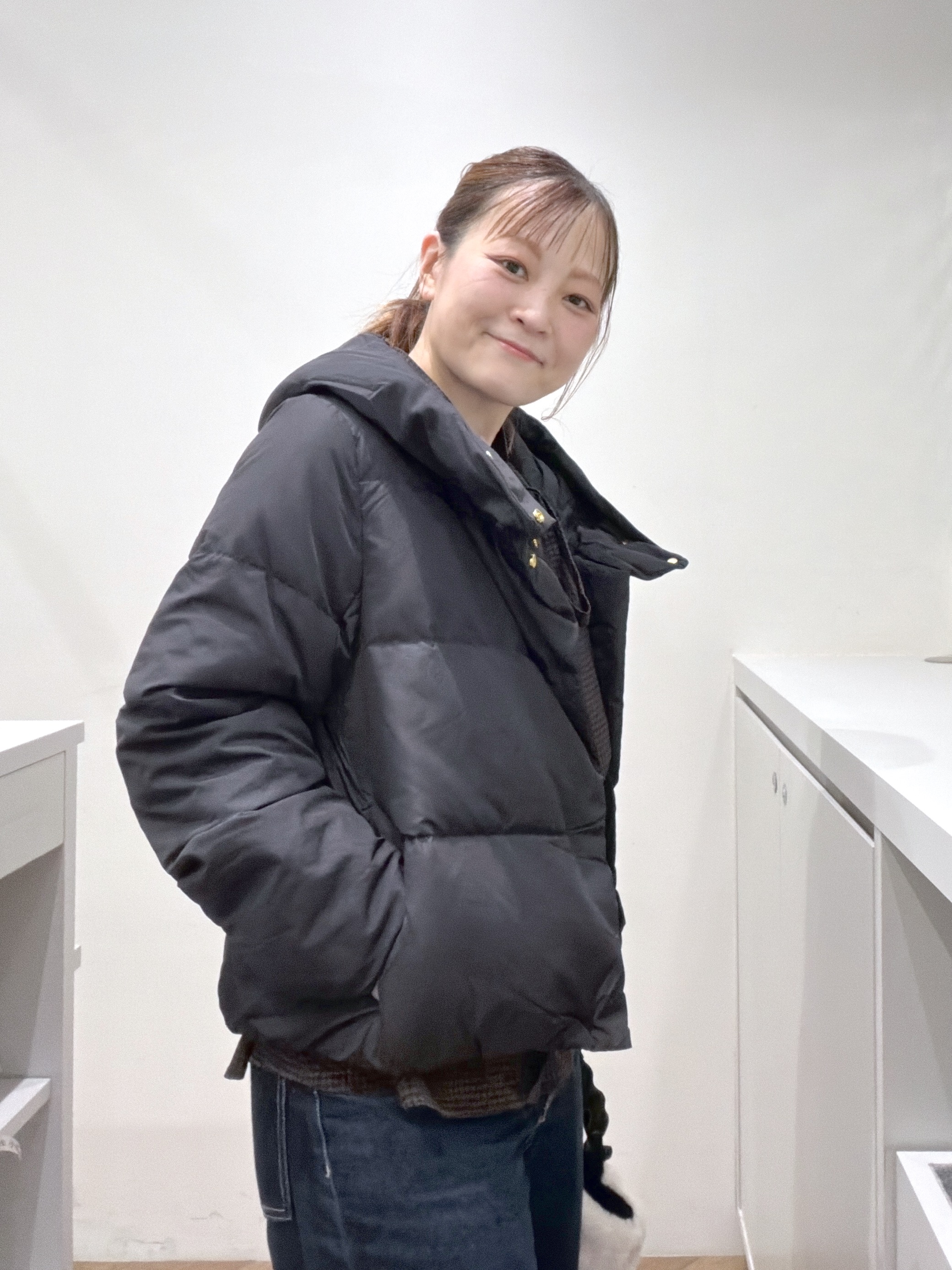 Junさんの「index｜河田ダウンショートコート 【洗濯機OK／静電気防止（裏地）／撥水／XS-3L】」を使ったコーディネート