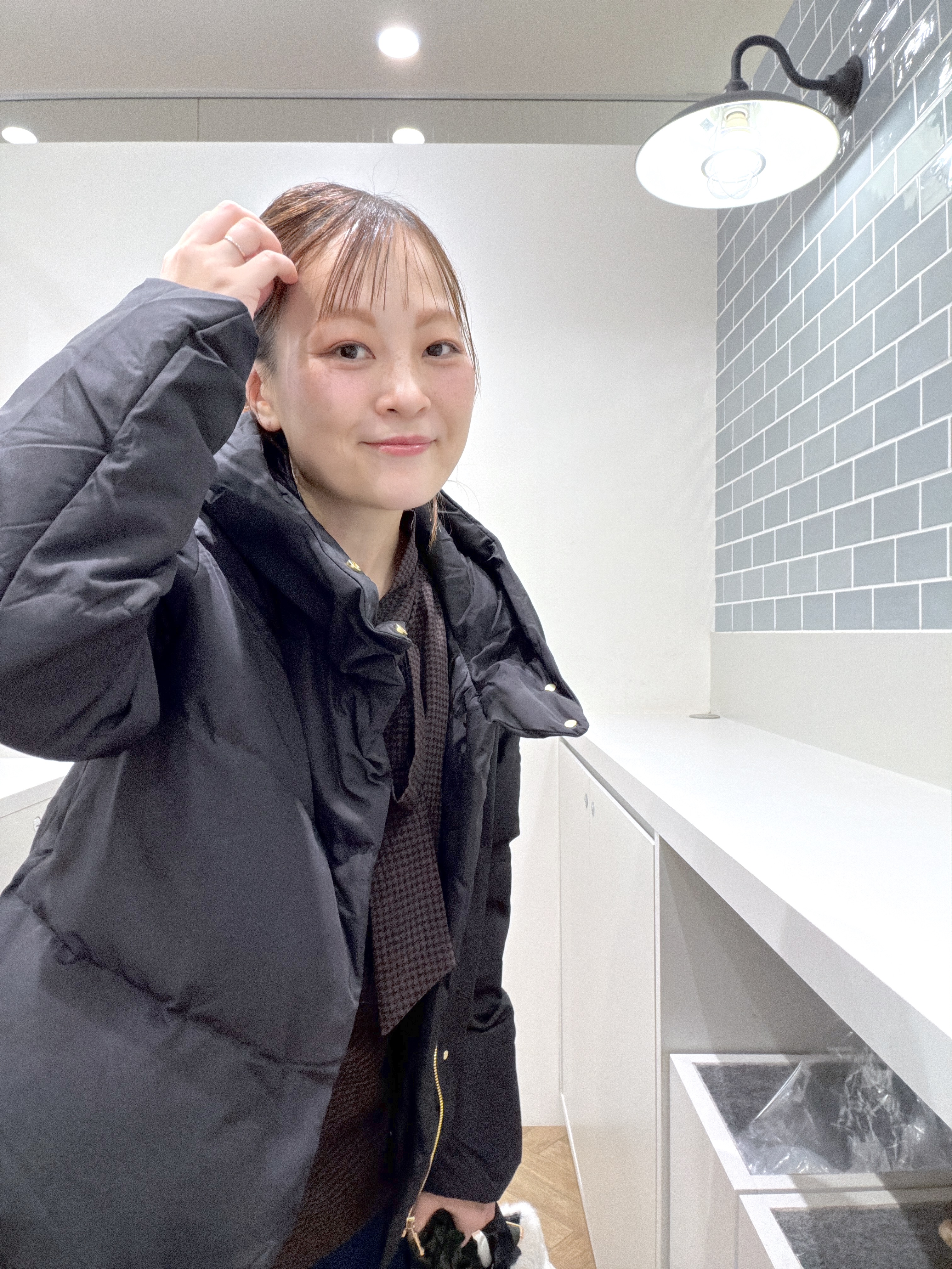 Junさんの「index｜河田ダウンショートコート 【洗濯機OK／静電気防止（裏地）／撥水／XS-3L】」を使ったコーディネート
