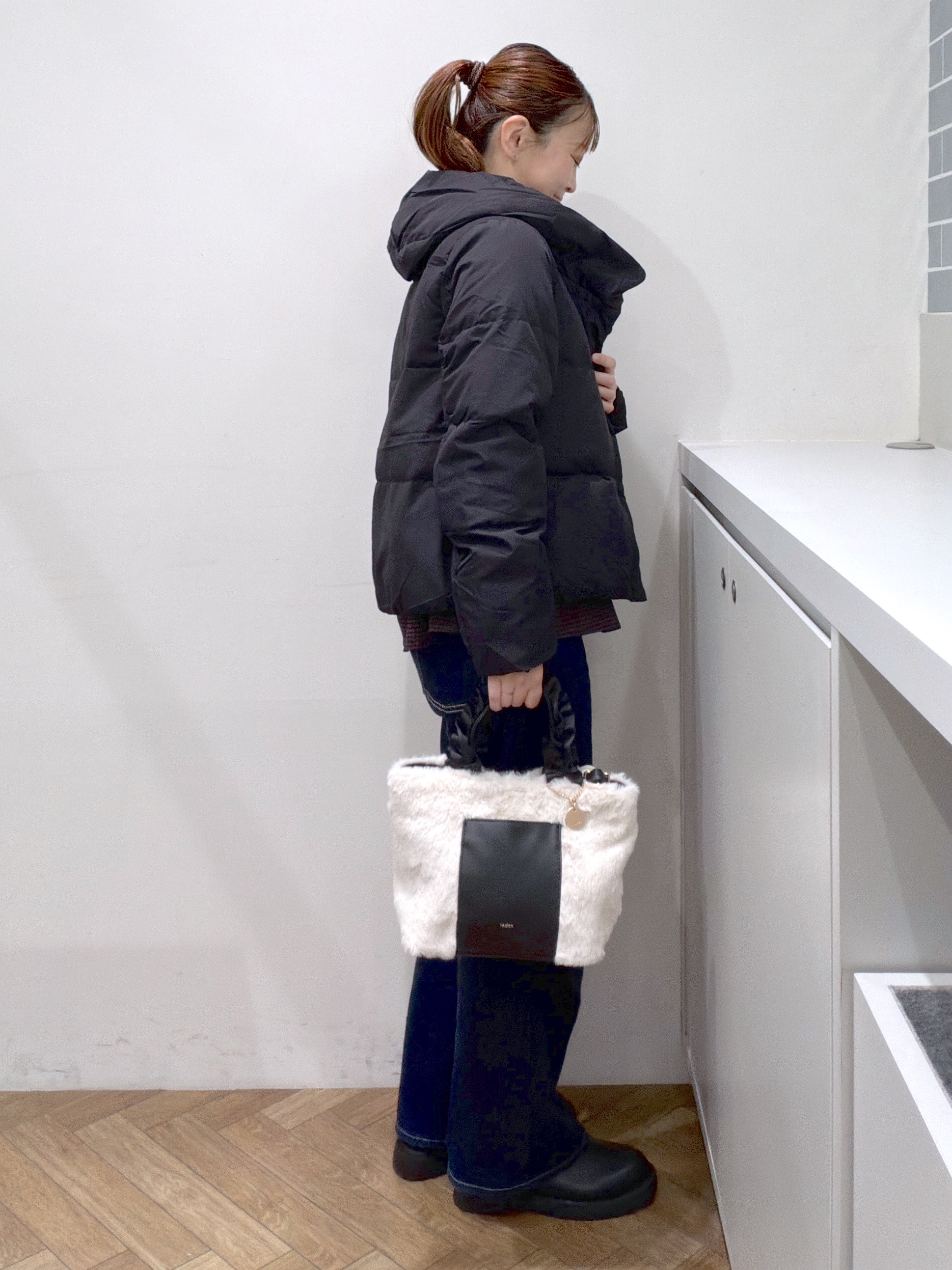 Junさんの「index｜河田ダウンショートコート 【洗濯機OK／静電気防止（裏地）／撥水／XS-3L】」を使ったコーディネート