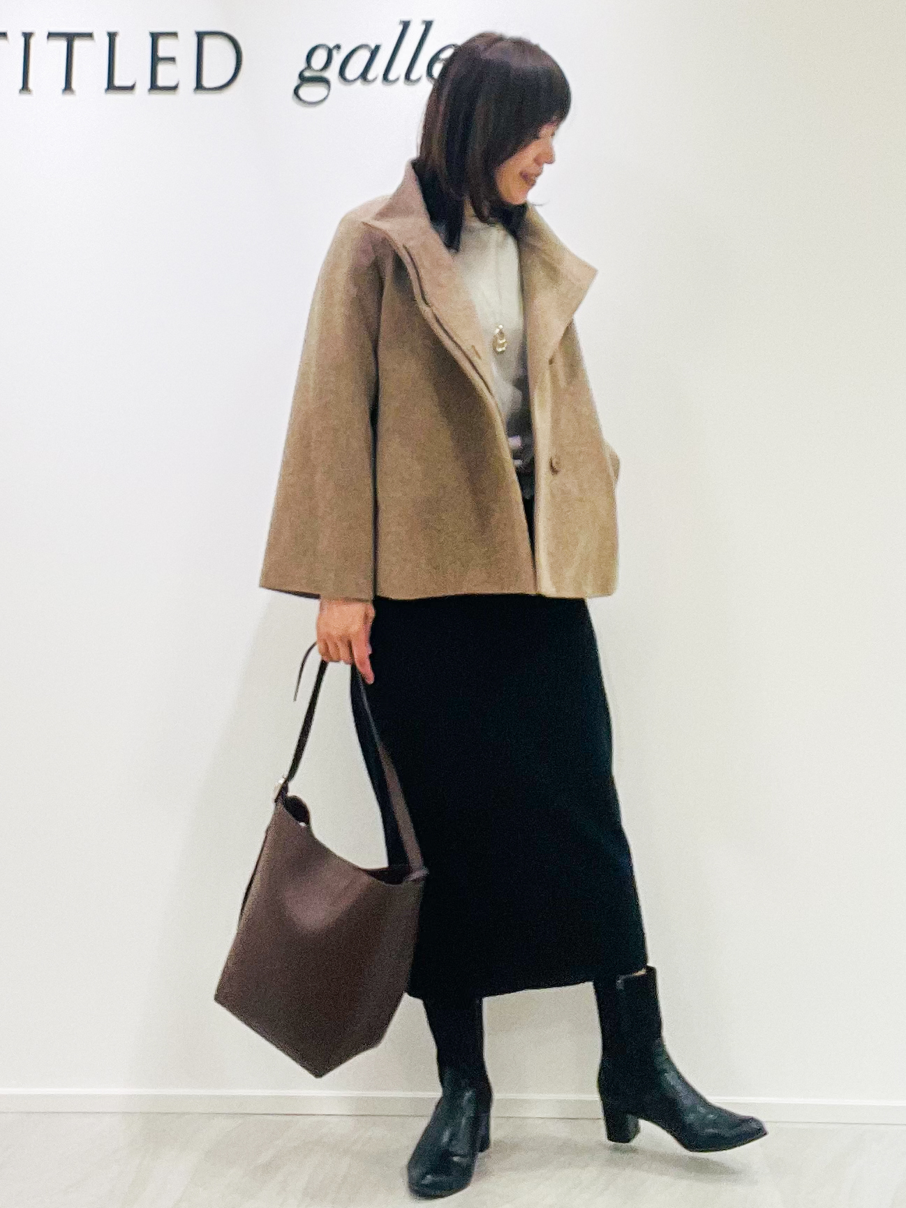 めいさんの「UNTITLED｜【店頭人気！/8色展開】ボリュームスリーブニットプルオーバー」を使ったコーディネート
