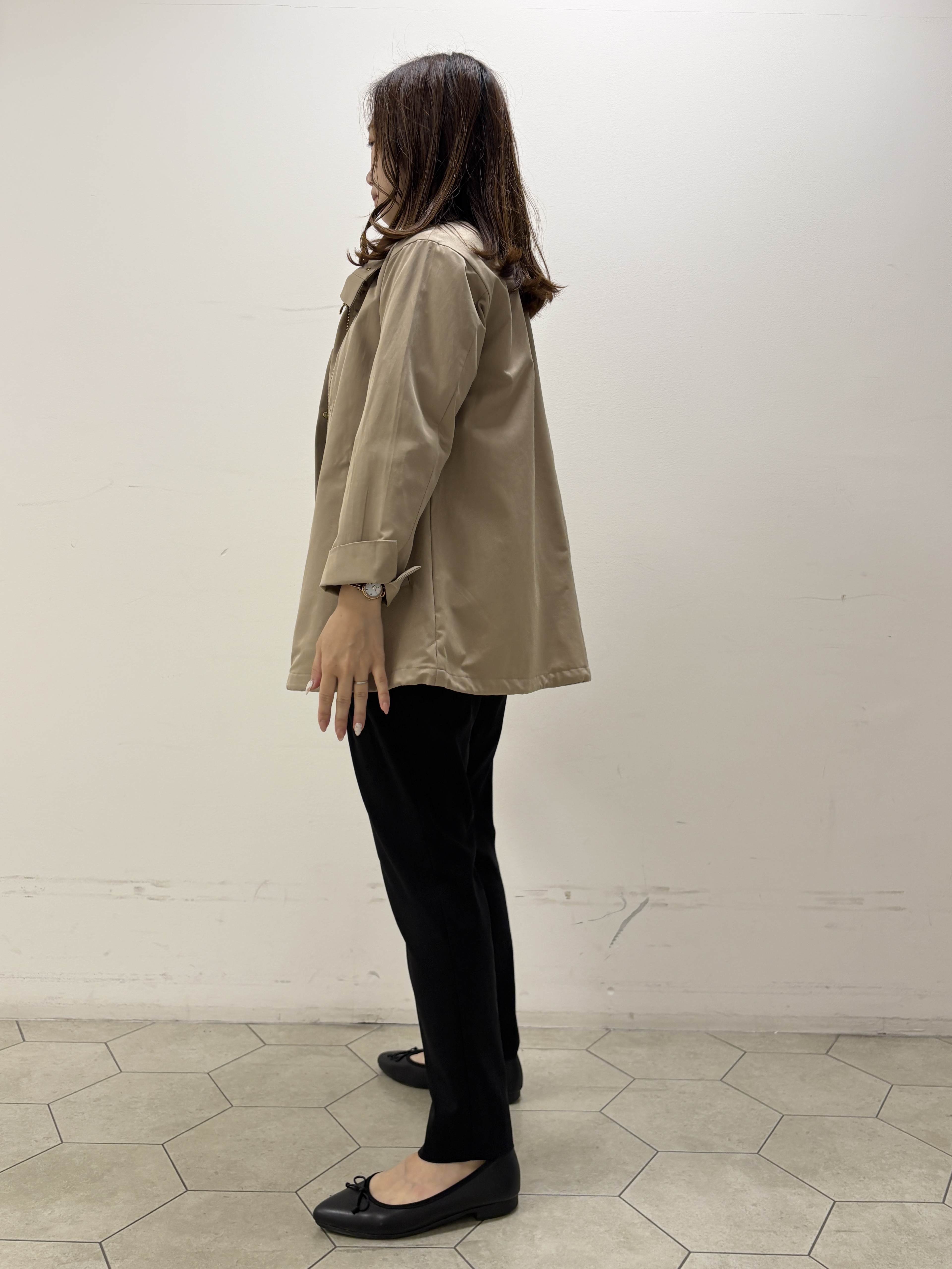 kahoさんの「INDIVI｜【撥水／UVケア】スタンドカラーブルゾン」を使ったコーディネート