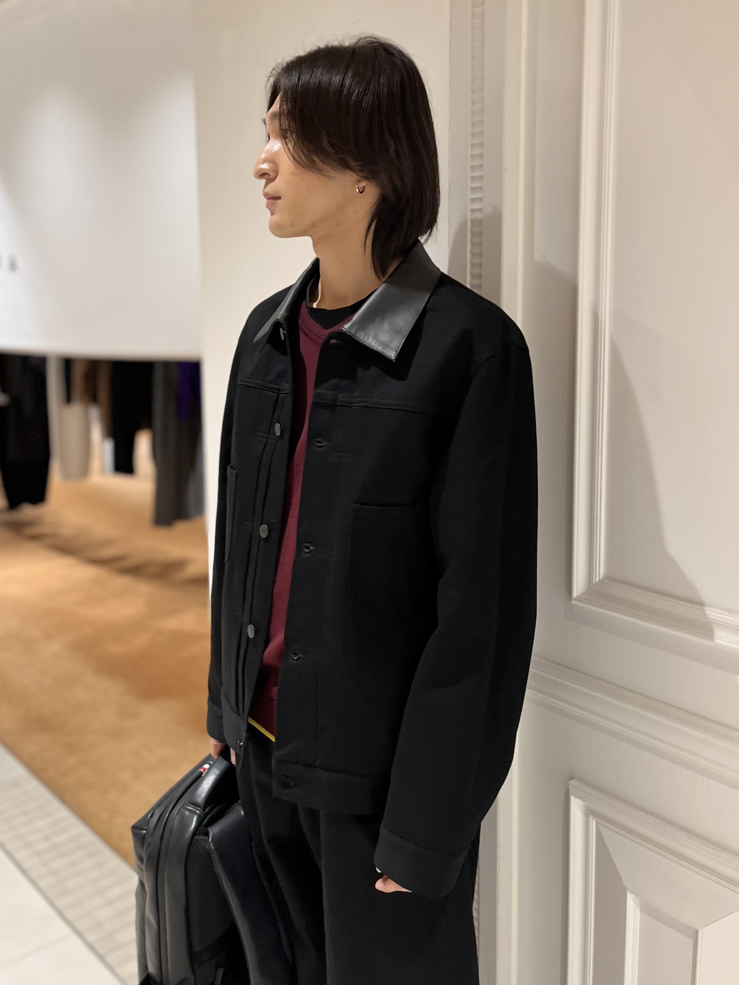Watanabeさんの「DRESSTERIOR｜【セットアップ可】CONEデニム レザーカラーブラックGジャン」を使ったコーディネート