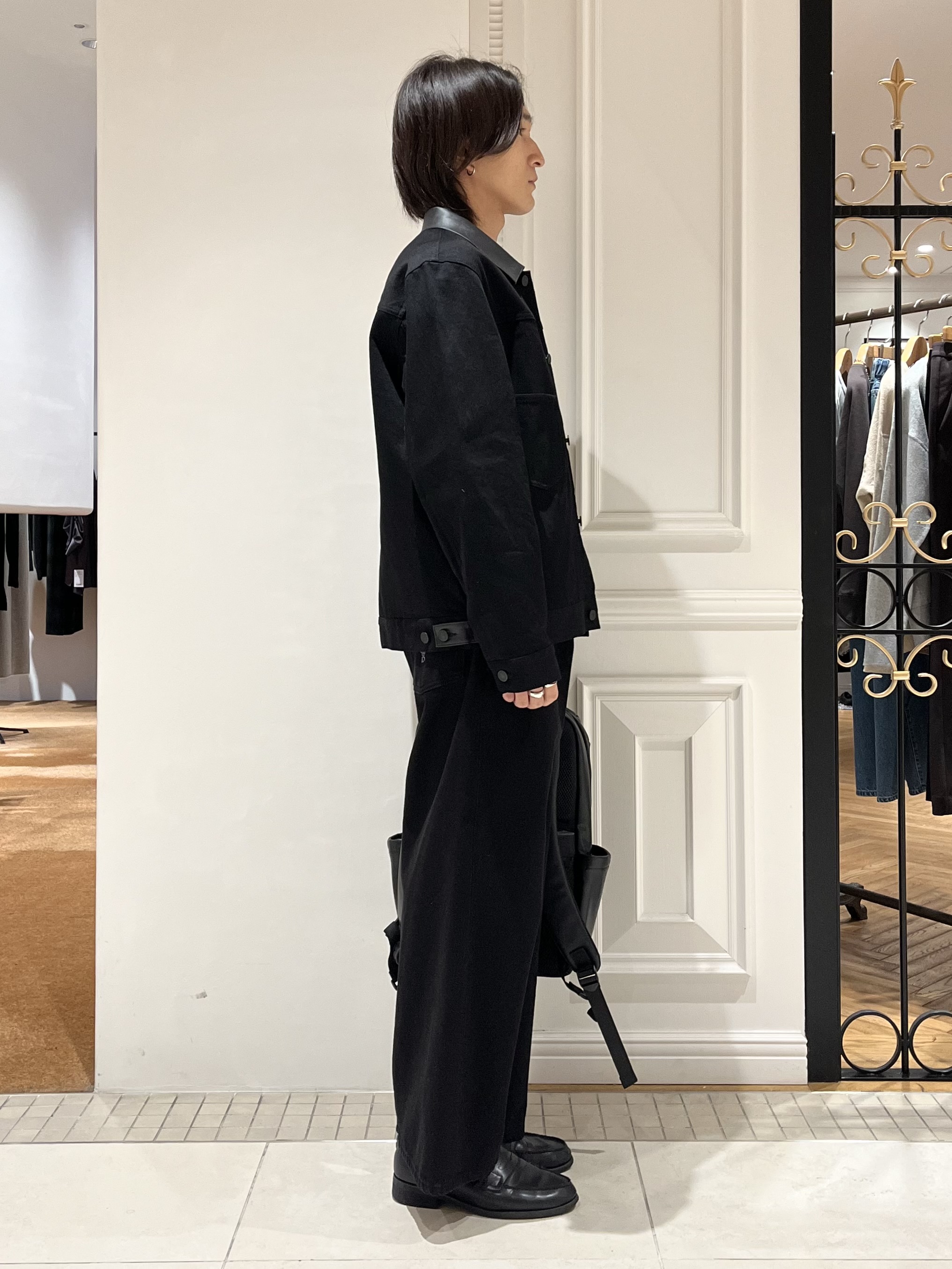 Watanabeさんの「DRESSTERIOR｜【セットアップ可】CONEデニム レザーカラーブラックGジャン」を使ったコーディネート