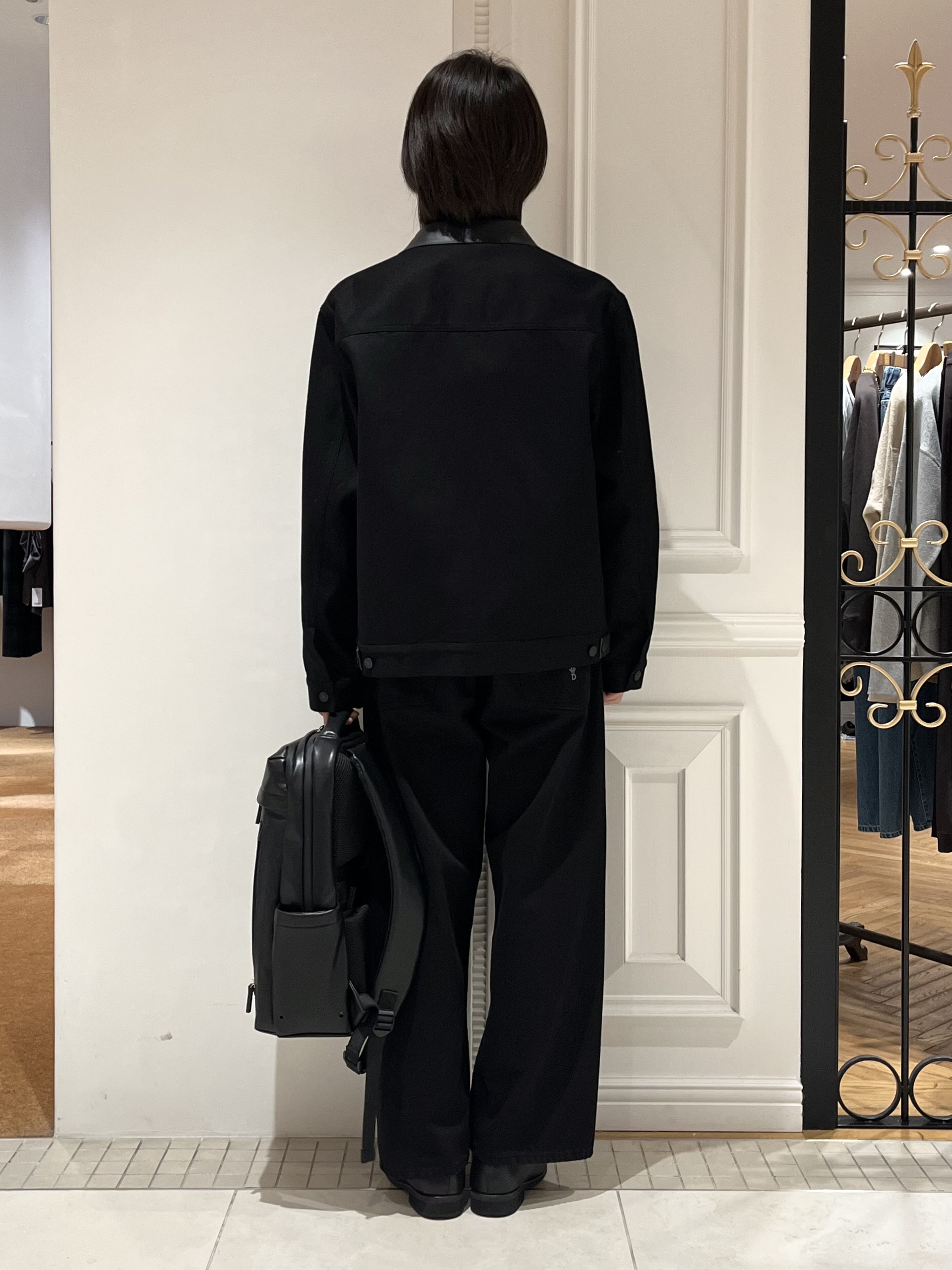 Watanabeさんの「DRESSTERIOR｜【セットアップ可】CONEデニム レザーカラーブラックGジャン」を使ったコーディネート