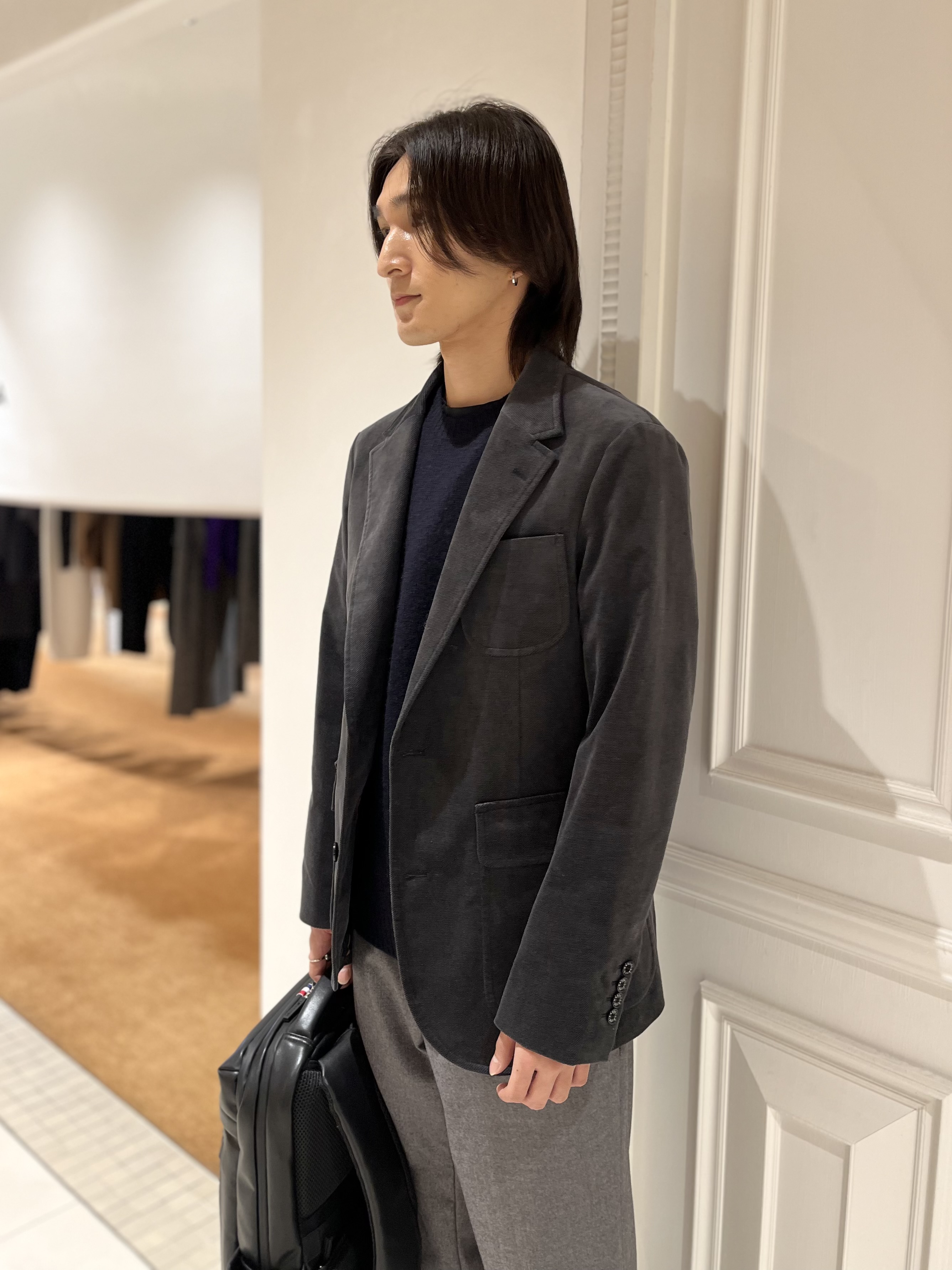 Watanabeさんの「DRESSTERIOR｜【セットアップ可】ストレッチ カルゼジャケット」を使ったコーディネート