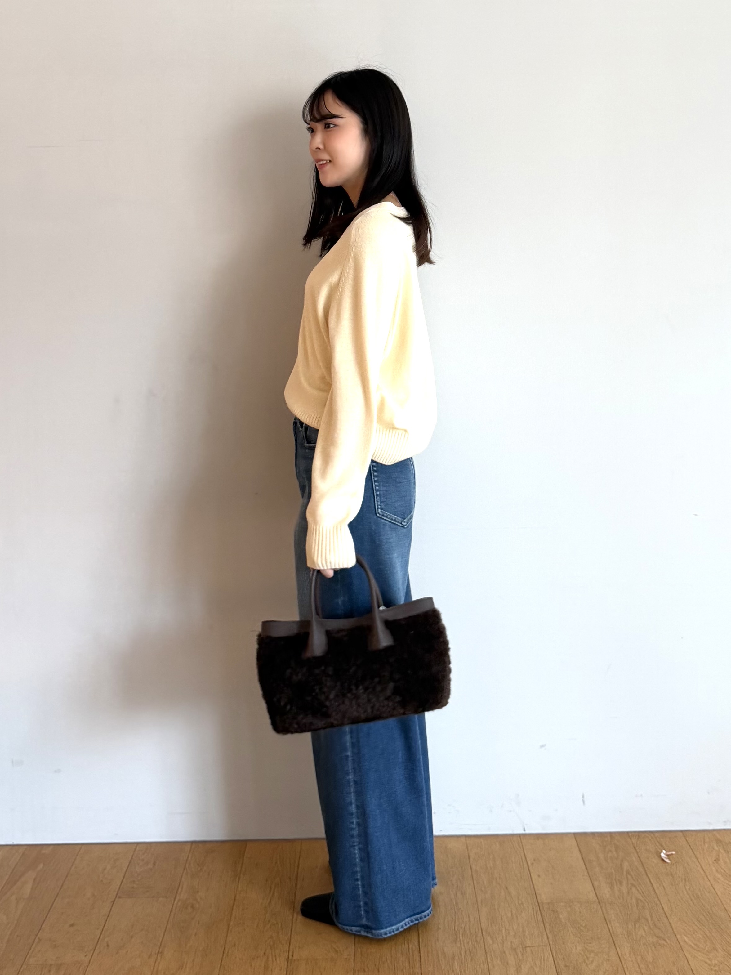 ririkaさんの「UNTITLED｜裏起毛 MAKE&times;DENIM WIDE」を使ったコーディネート