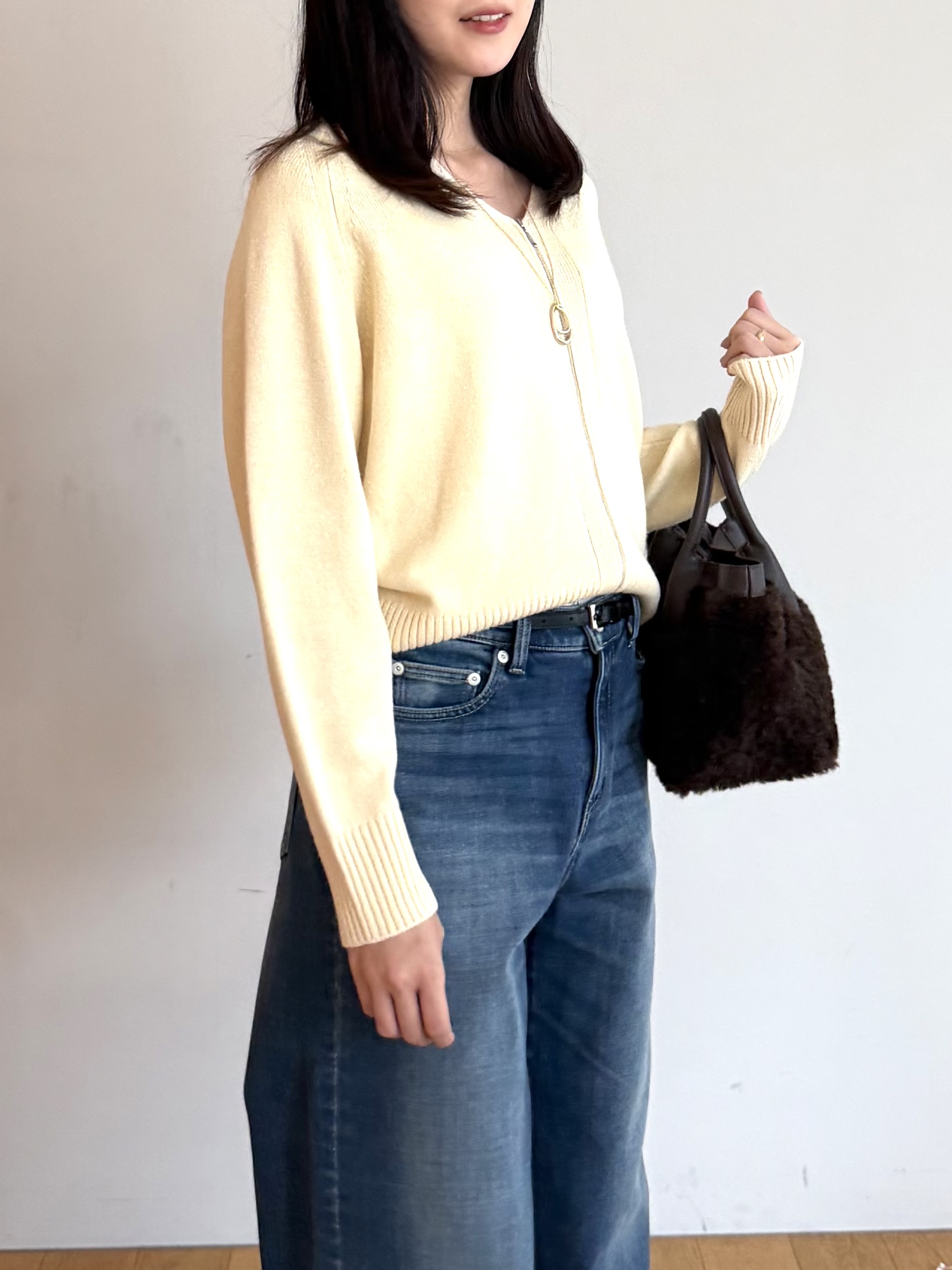 ririkaさんの「UNTITLED｜裏起毛 MAKE&times;DENIM WIDE」を使ったコーディネート