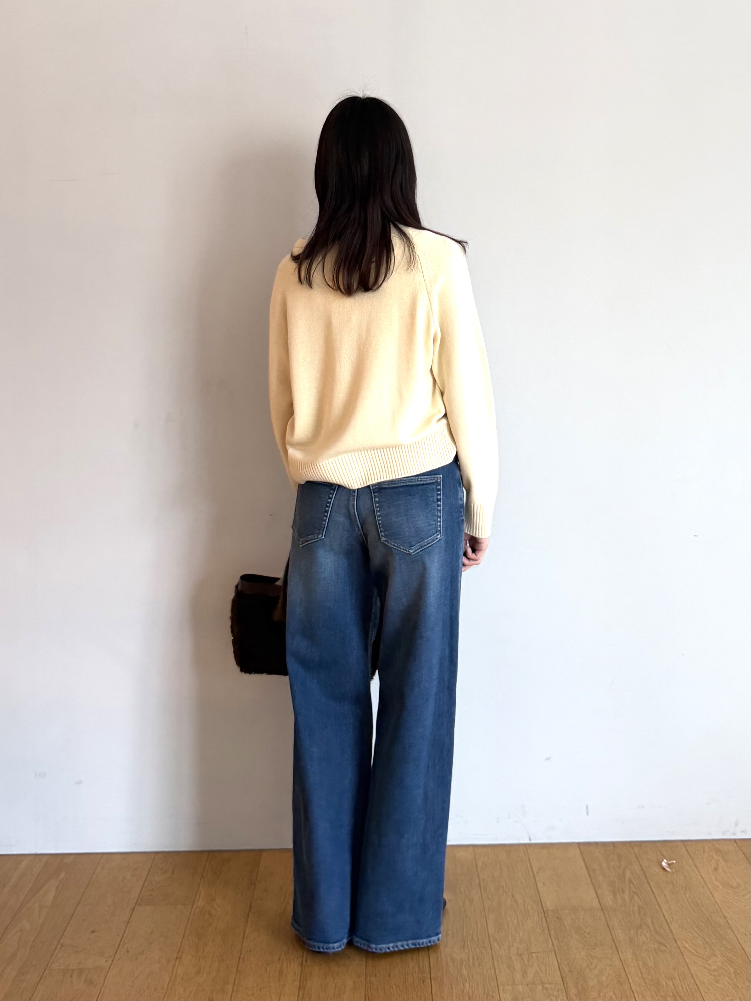 ririkaさんの「UNTITLED｜裏起毛 MAKE&times;DENIM WIDE」を使ったコーディネート