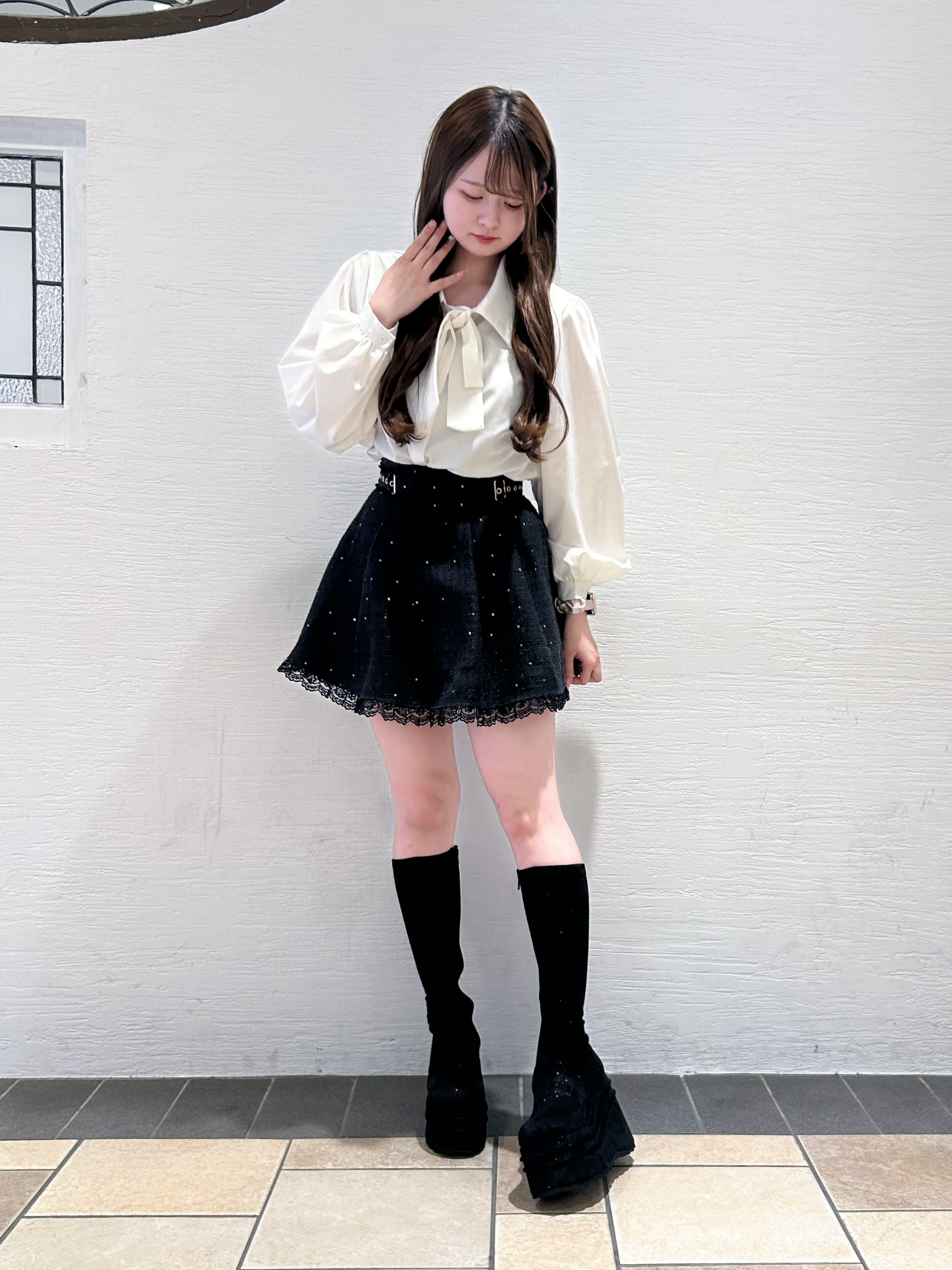 ゆうりさんの「ESPERANZA｜超厚底ストレッチロングブーツ」を使ったコーディネート