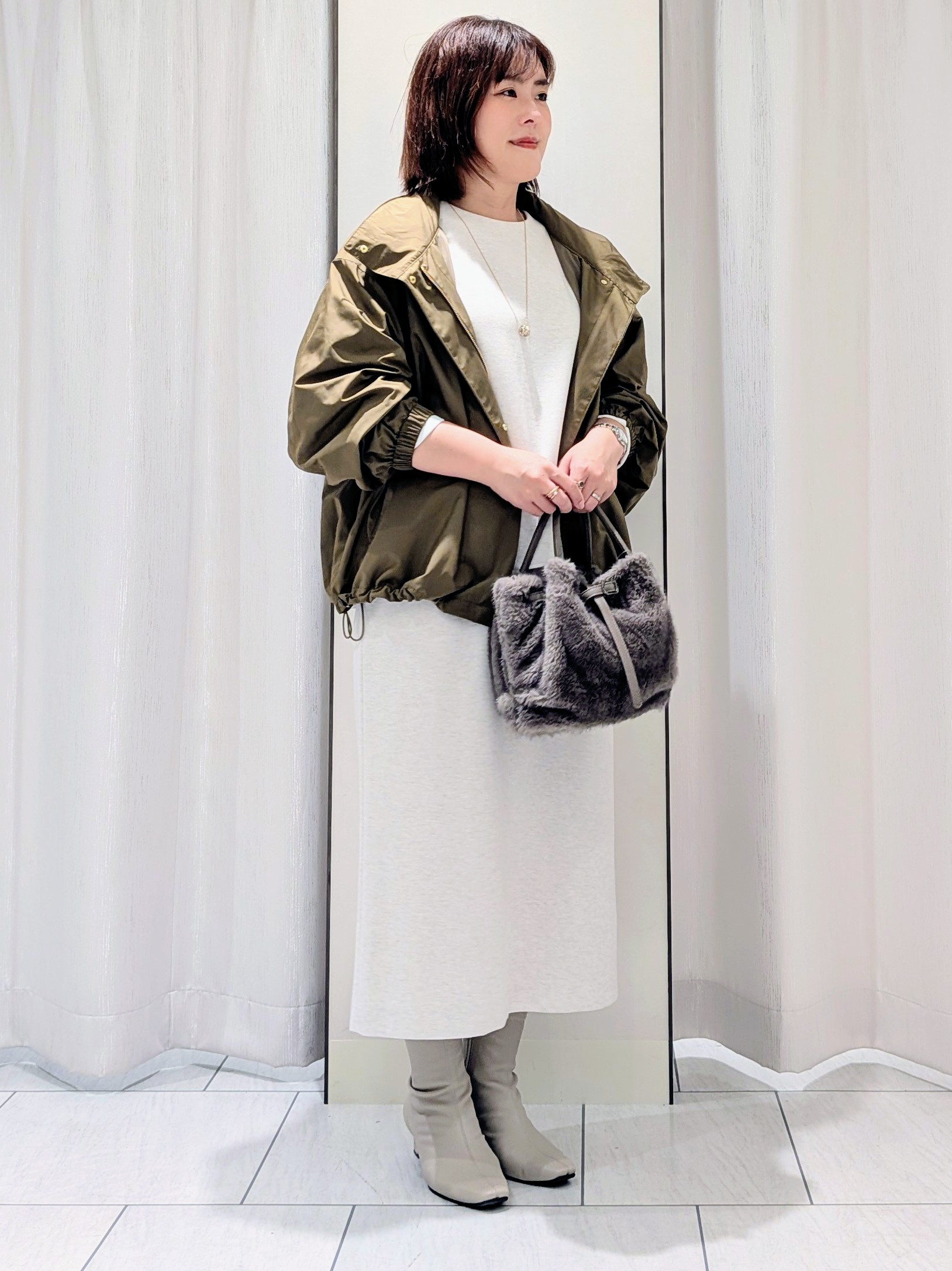 Onumaさんの「UNTITLED｜【セットアップ可/スウェットライク】袖口シャツドッキングプルオーバー」を使ったコーディネート