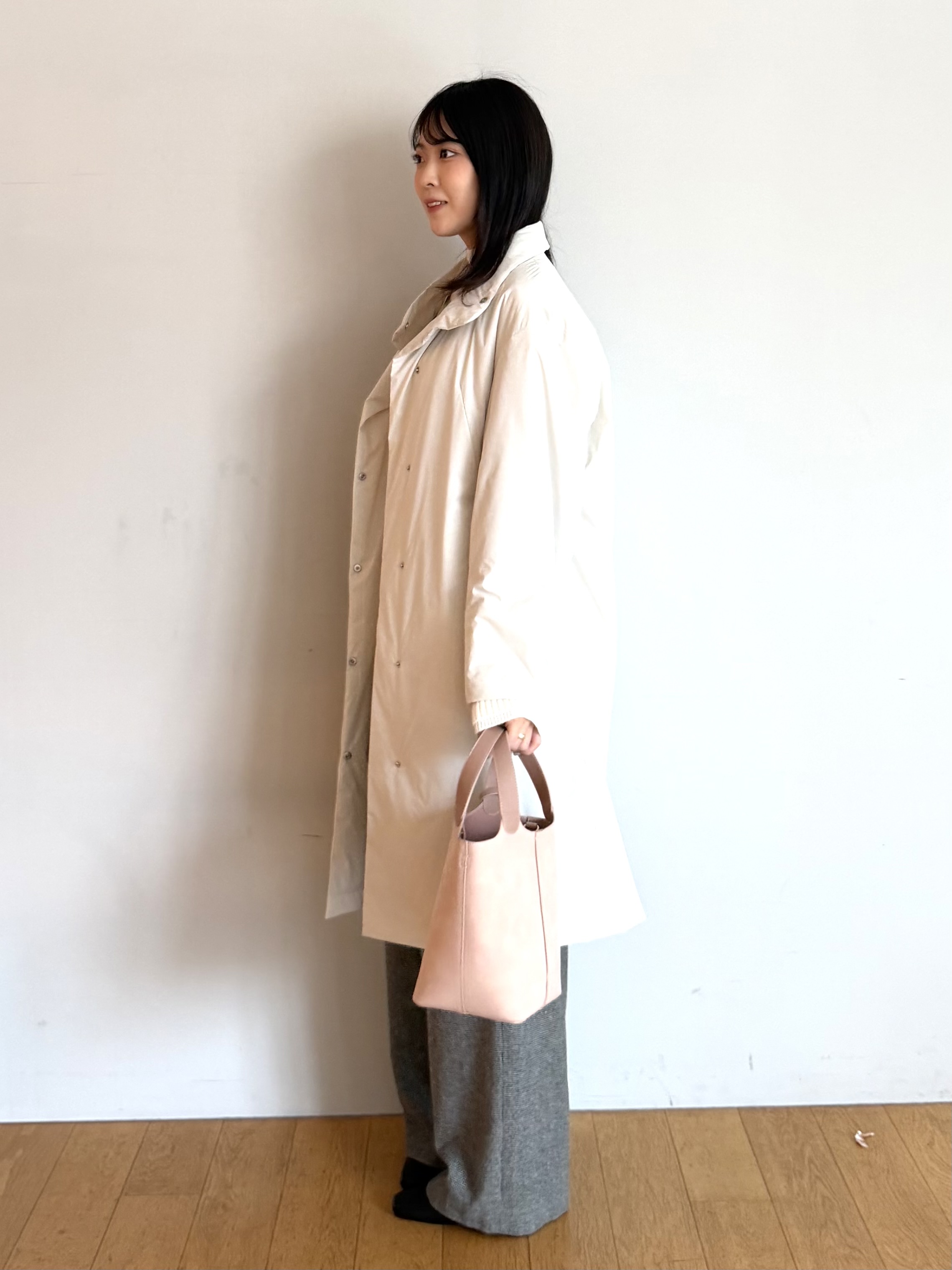 ririkaさんの「UNTITLED｜【セットアップ可/ウエストゴム】ウールドロストパンツ」を使ったコーディネート