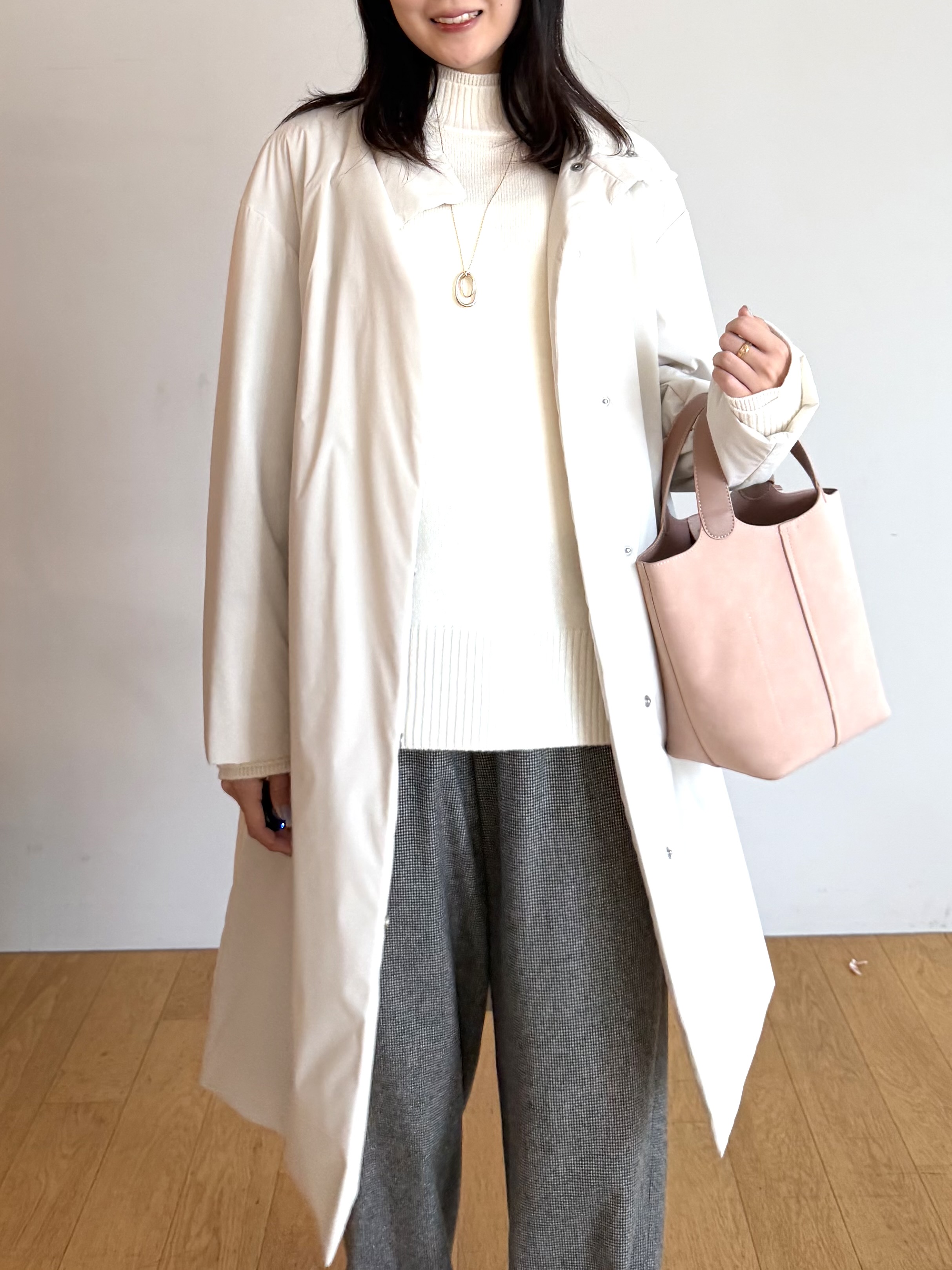ririkaさんの「UNTITLED｜【セットアップ可/ウエストゴム】ウールドロストパンツ」を使ったコーディネート