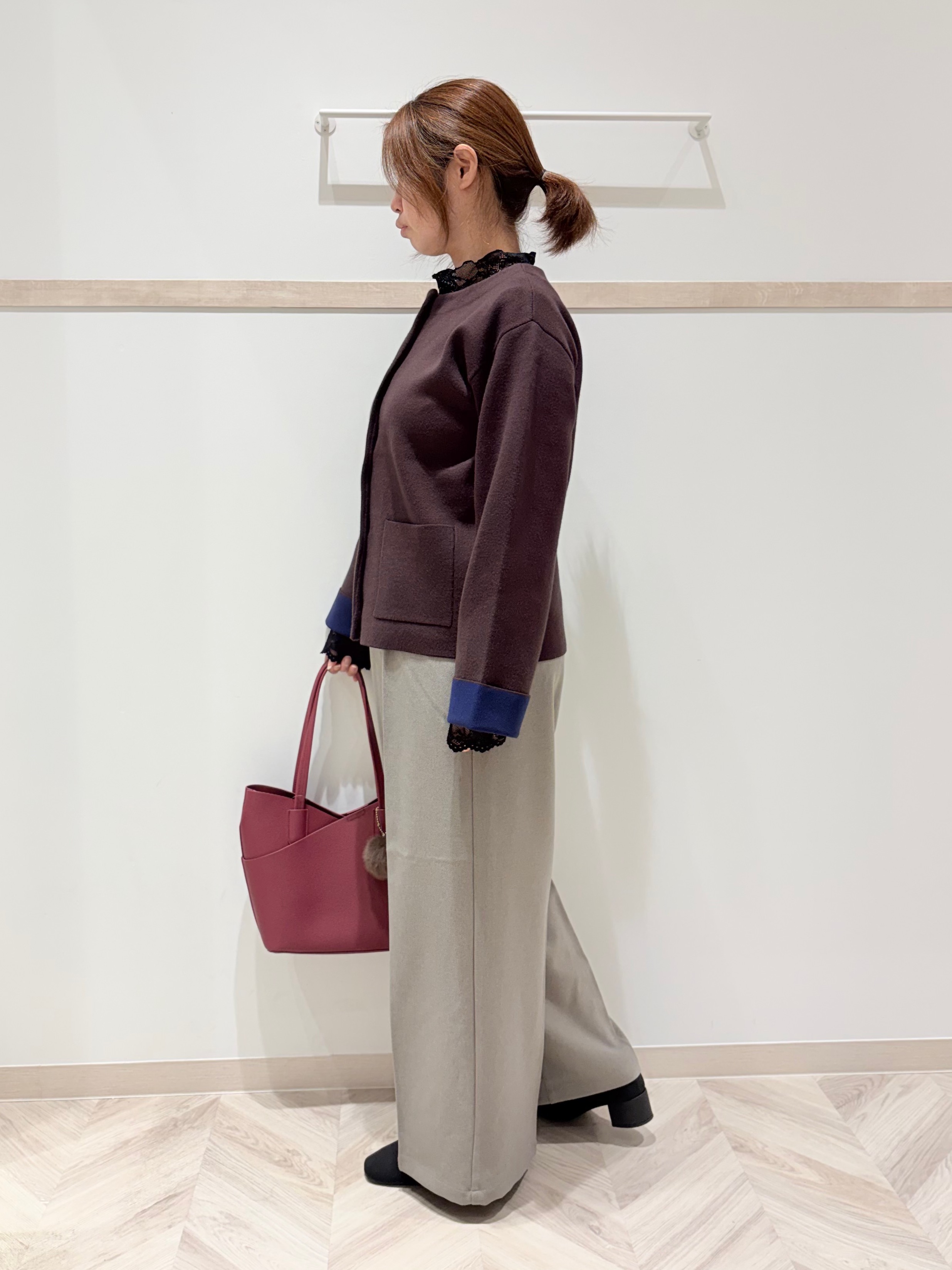 c_h_i_k_aさんの「SHOO･LA･RUE｜【S-LL/洗濯機可/静電気防止】もちもち配色ダブルフェイスカーディガン」を使ったコーディネート
