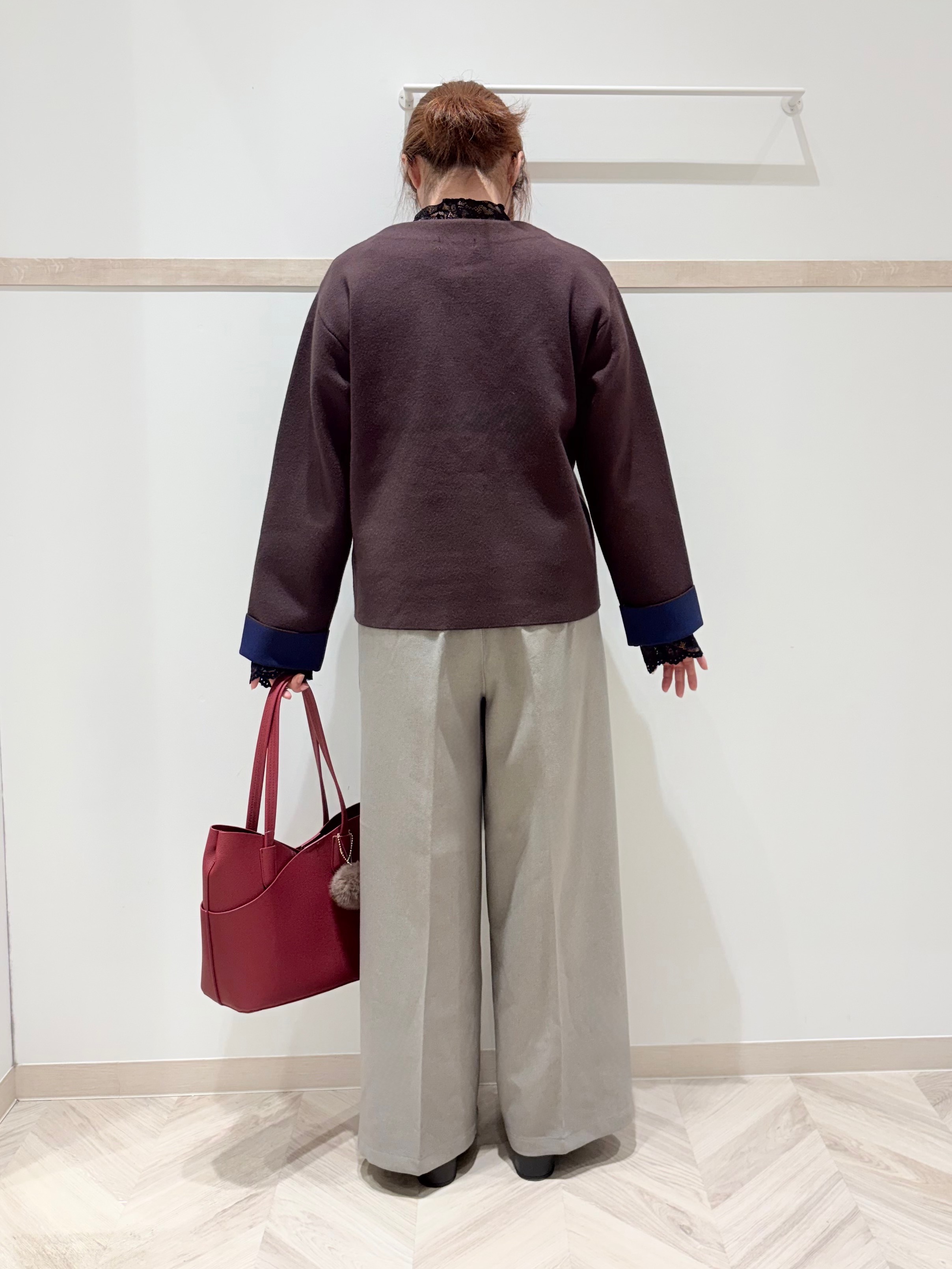 c_h_i_k_aさんの「SHOO･LA･RUE｜【S-LL/洗濯機可/静電気防止】もちもち配色ダブルフェイスカーディガン」を使ったコーディネート