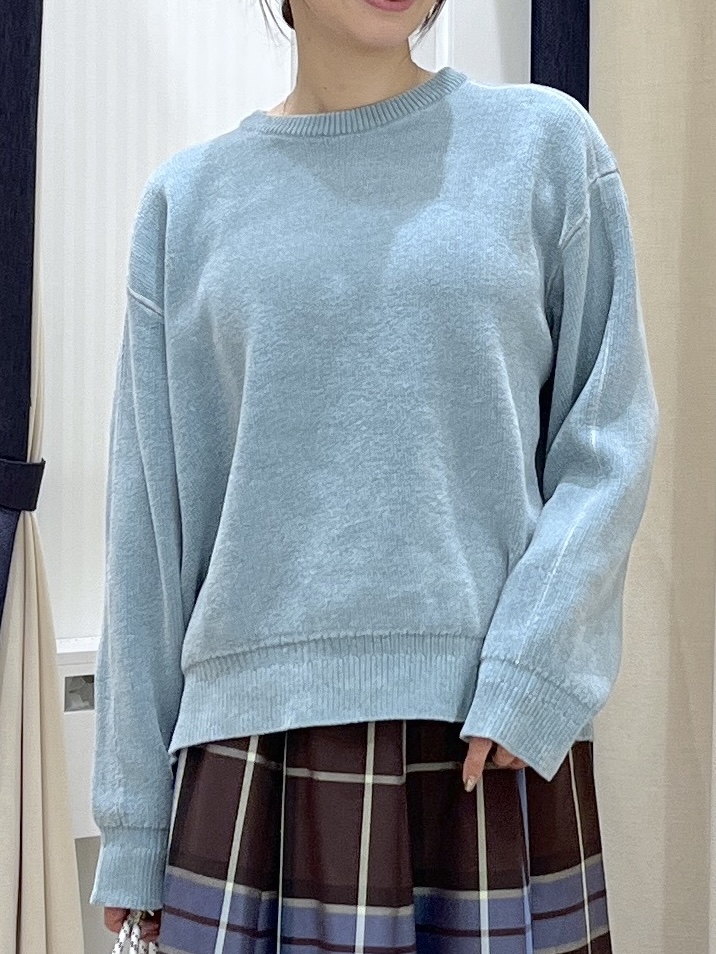 canaさんの「Dessin｜【洗える】ラインリブ ミニモールニット プルオーバー」を使ったコーディネート