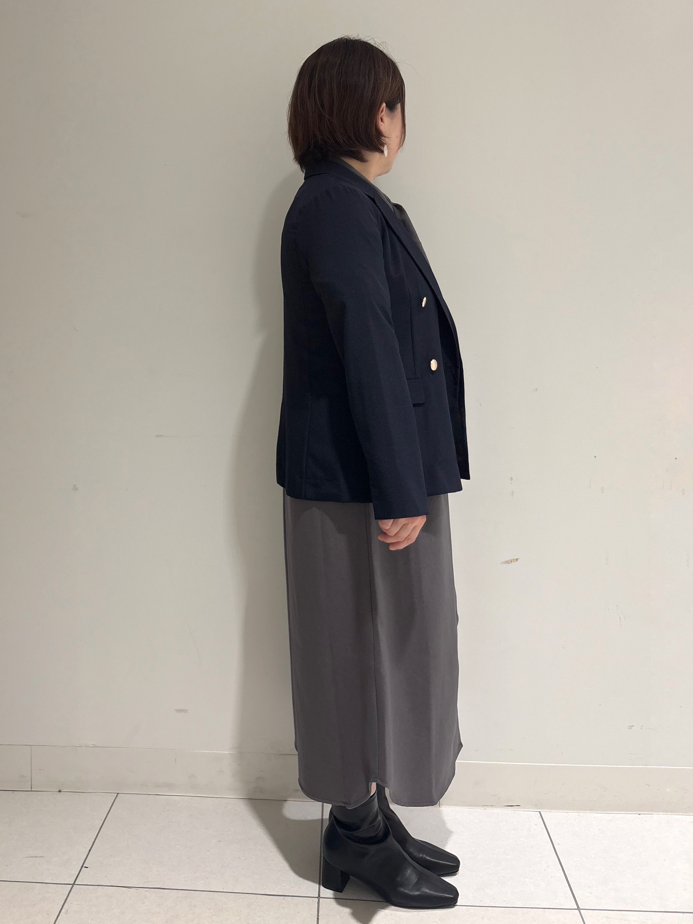 michiさんの「index｜《再入荷》ダブルブレストテーラードジャケット【接触冷感／吸水速乾／イージーアイロン／防シワ／洗濯機O」を使ったコーディネート