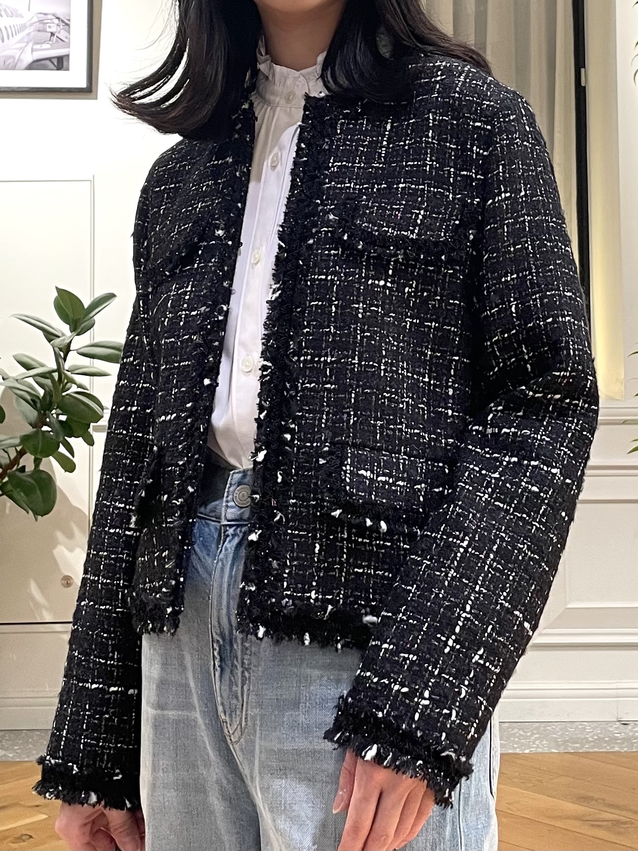 Lilyさんの「DRESSTERIOR｜【日本製】MOON イングランドツイードジャケット」を使ったコーディネート