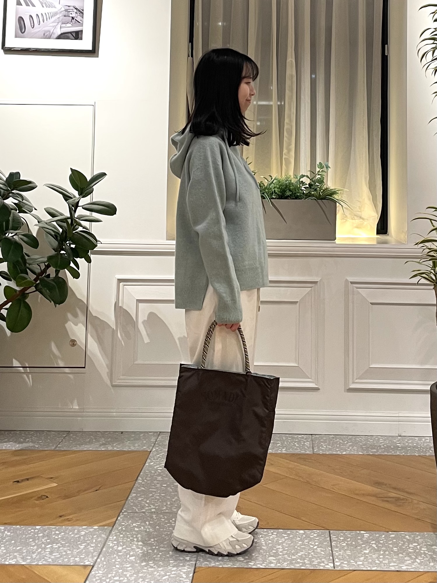 Lilyさんの「DRESSTERIOR｜【5色展開/日本製】ホールガーメント ウールカシミヤパーカー」を使ったコーディネート