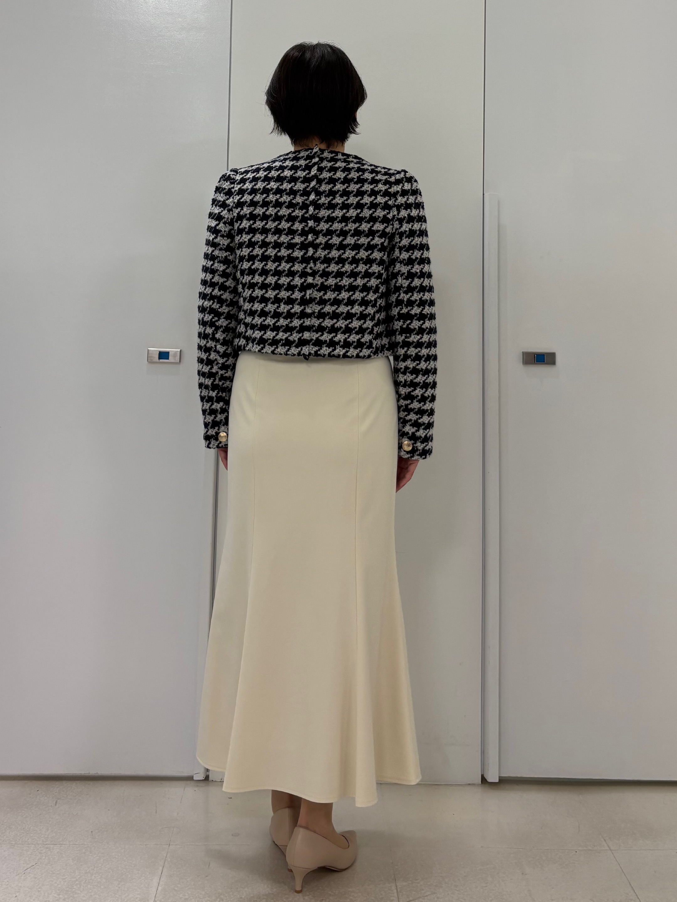 hIさんの「COUP DE CHANCE｜【手洗い可】袖口レースドルマンニット」を使ったコーディネート