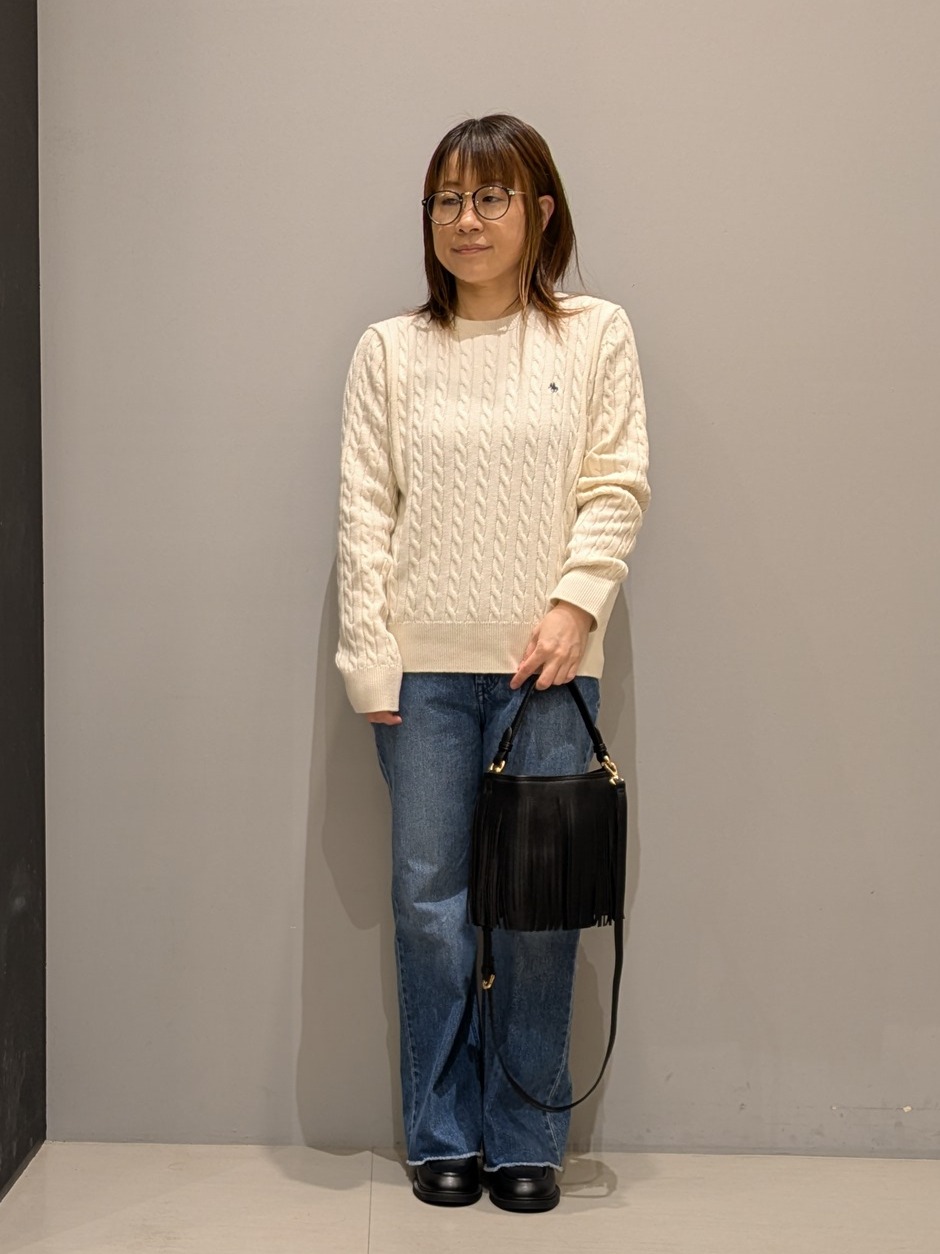 yukaさんの「THE SHOP TK｜クラシカルな雰囲気 ダブルブレストジャケット」を使ったコーディネート
