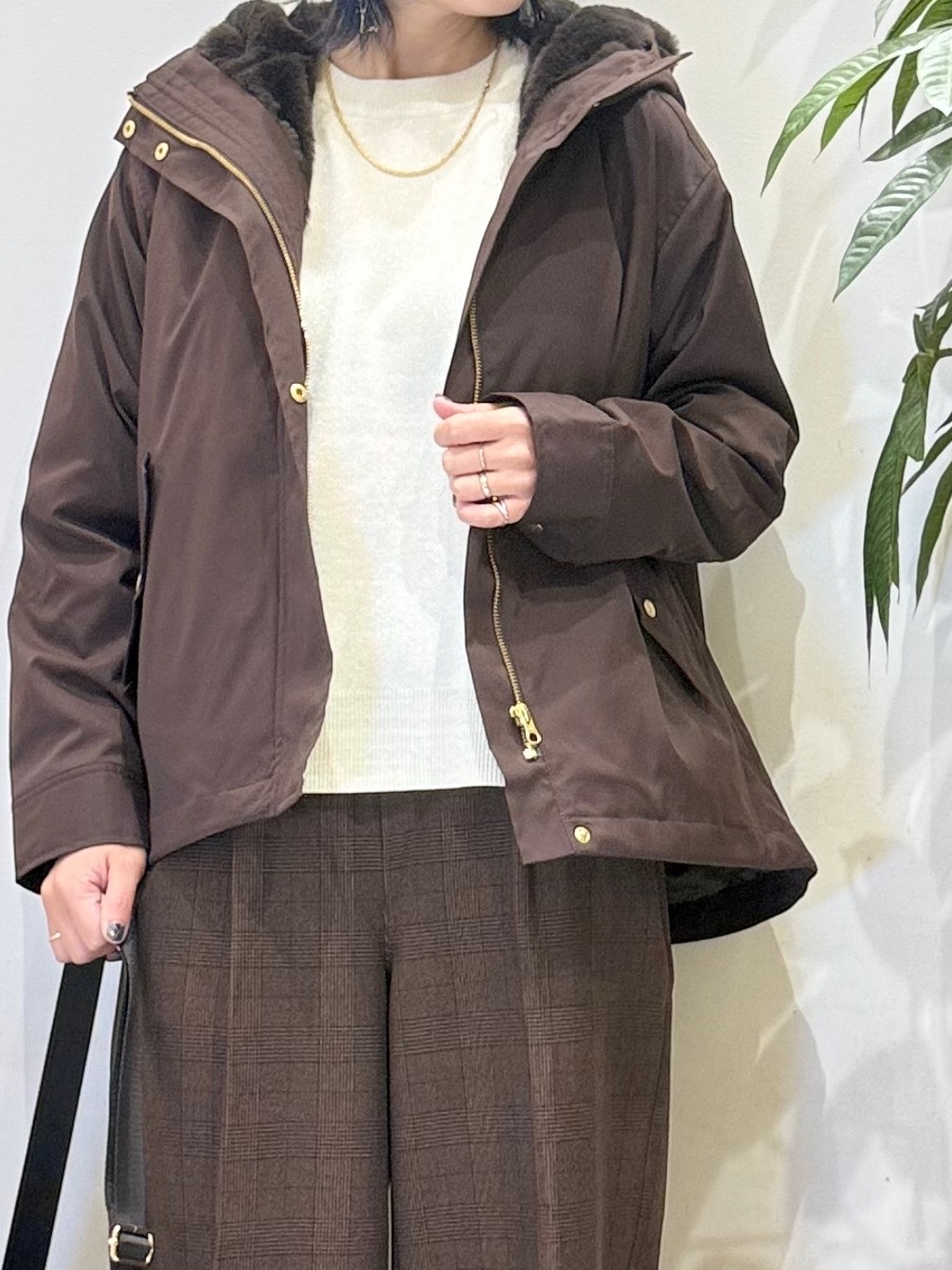 misakiさんの「SHOO･LA･RUE｜【洗濯機可/撥水/マルチWAY】ファーライナー付き 毎日欲張りマンパ」を使ったコーディネート