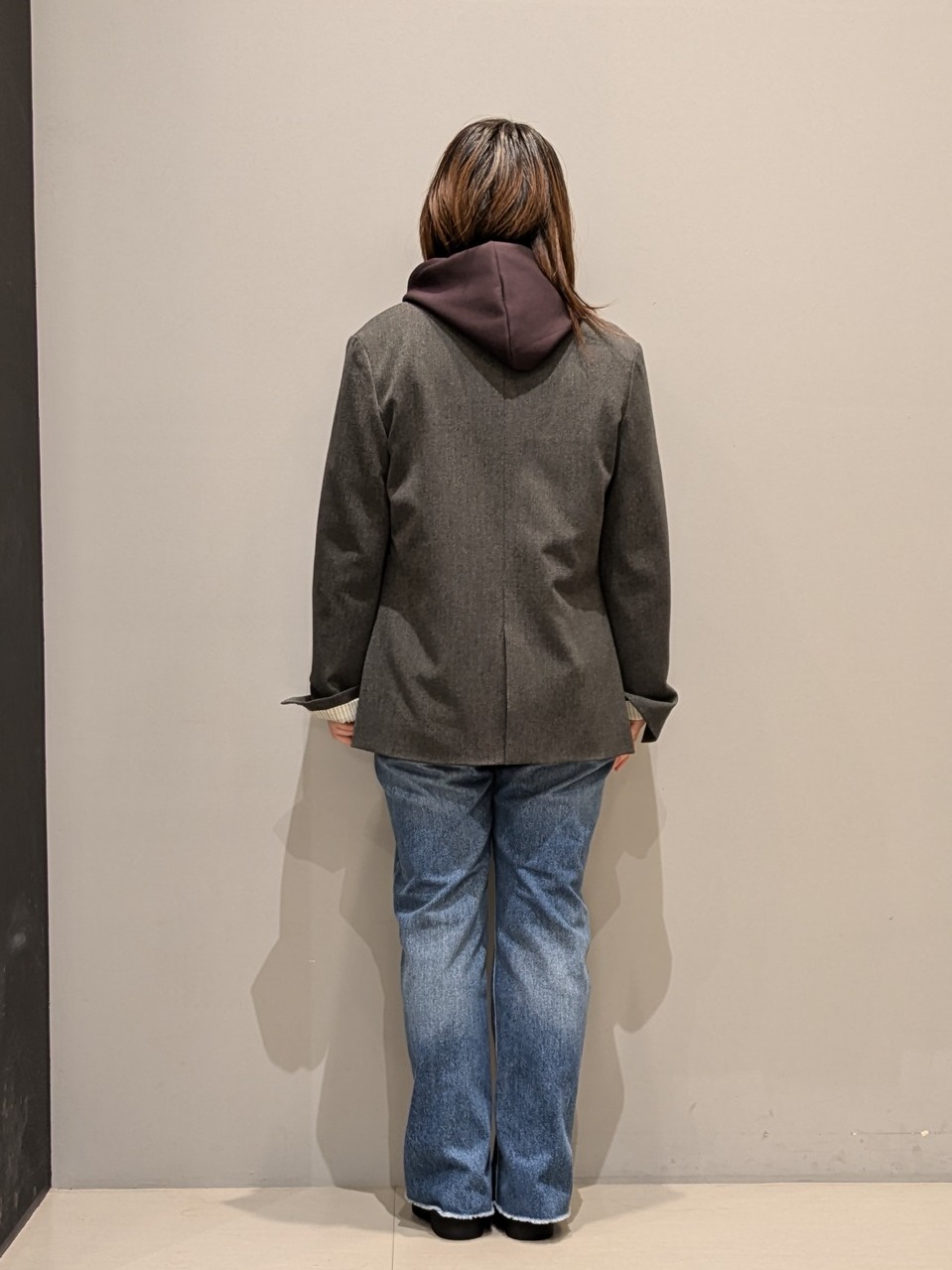 yukaさんの「THE SHOP TK｜クラシカルな雰囲気 ダブルブレストジャケット」を使ったコーディネート