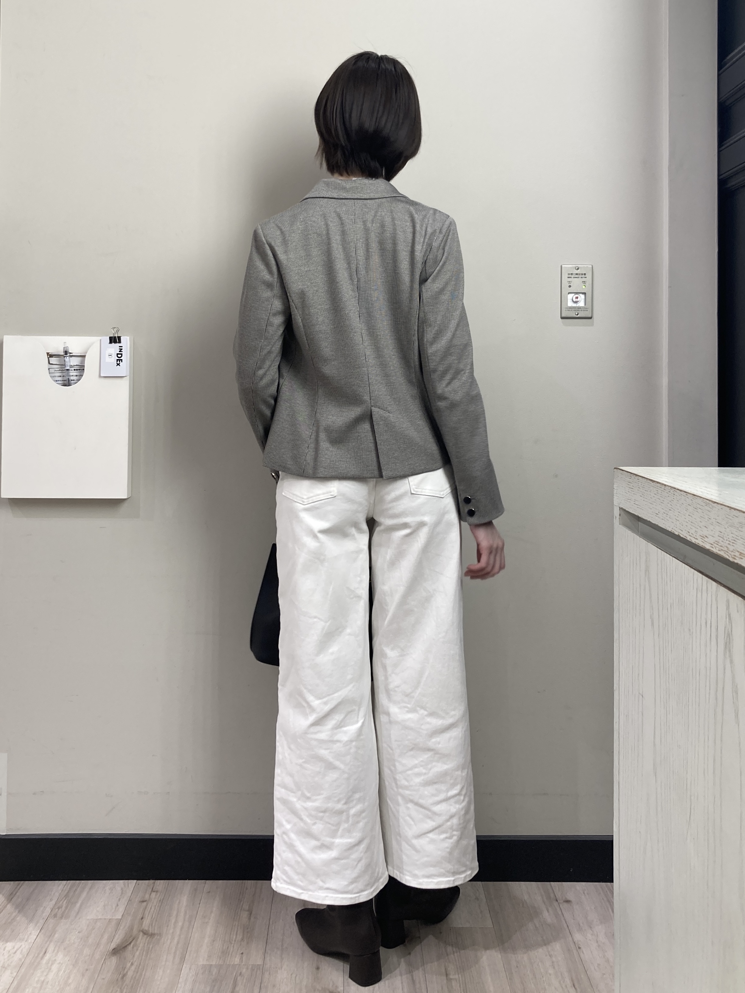 わかさんの「index｜【XS-3Lサイズ】ストレッチテーラードジャケット《ウォッシャブル／イージーアイロン》」を使ったコーディネート