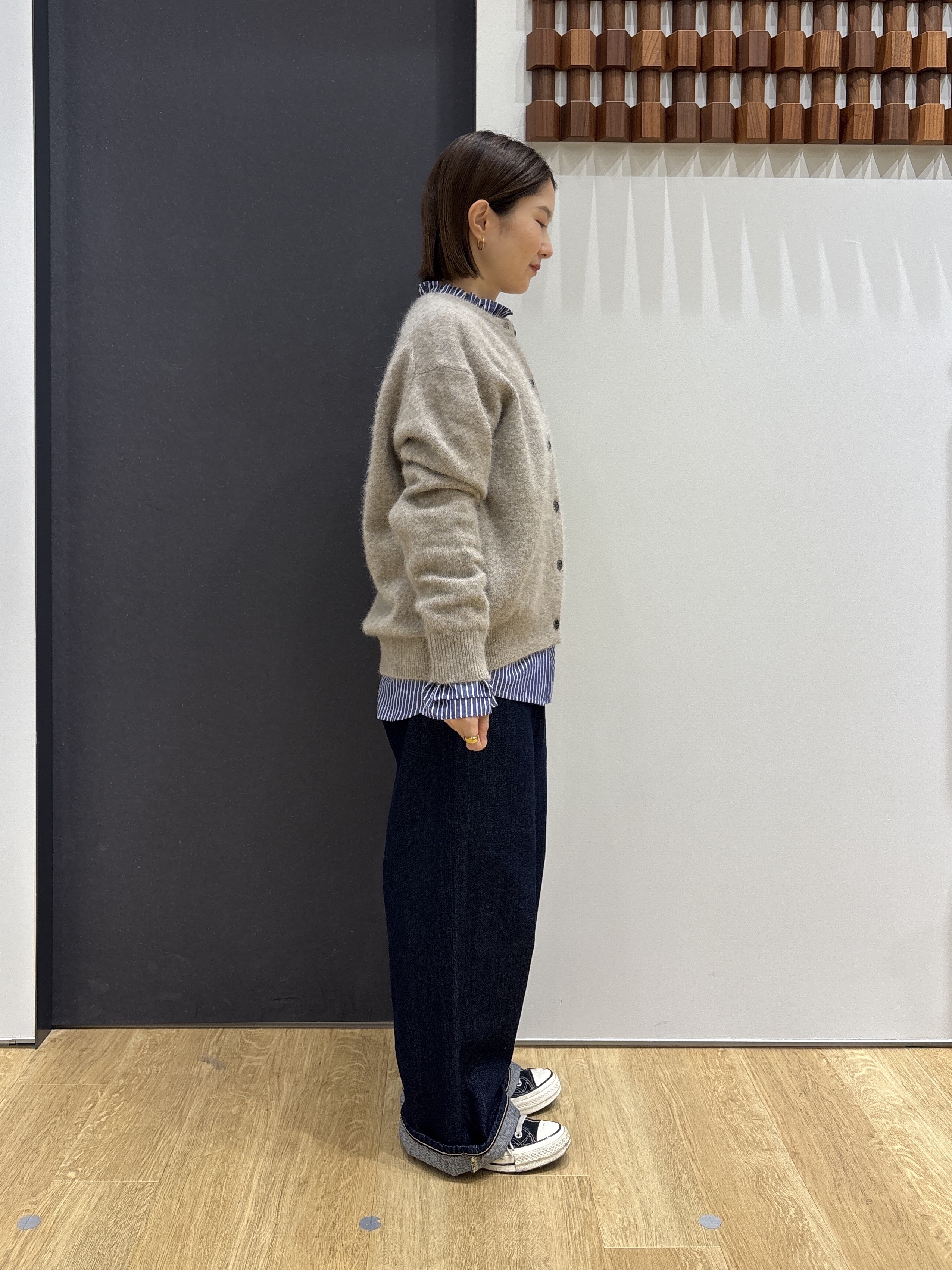 risaさんの「Dessin｜【洗える/秋羽織り】タックフリルブラウス」を使ったコーディネート