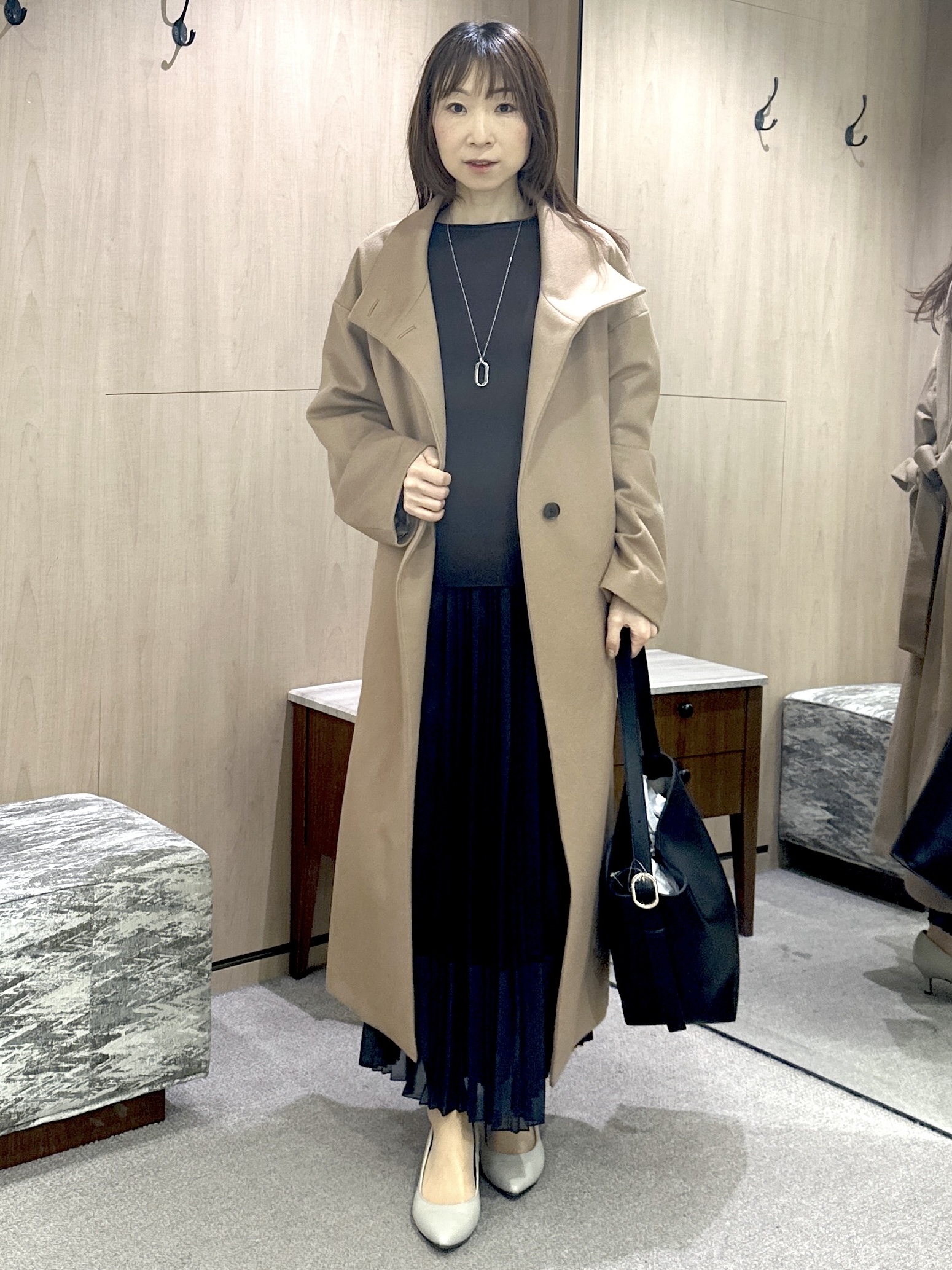 Miwaさんの「UNTITLED｜【店頭人気！/8色展開】ボリュームスリーブニットプルオーバー」を使ったコーディネート
