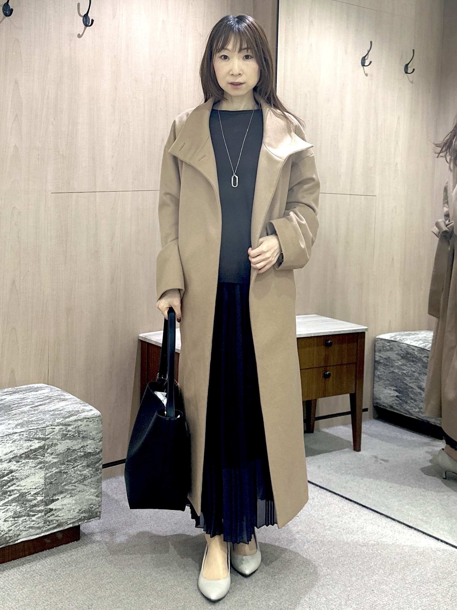 Miwaさんの「UNTITLED｜【店頭人気！/8色展開】ボリュームスリーブニットプルオーバー」を使ったコーディネート