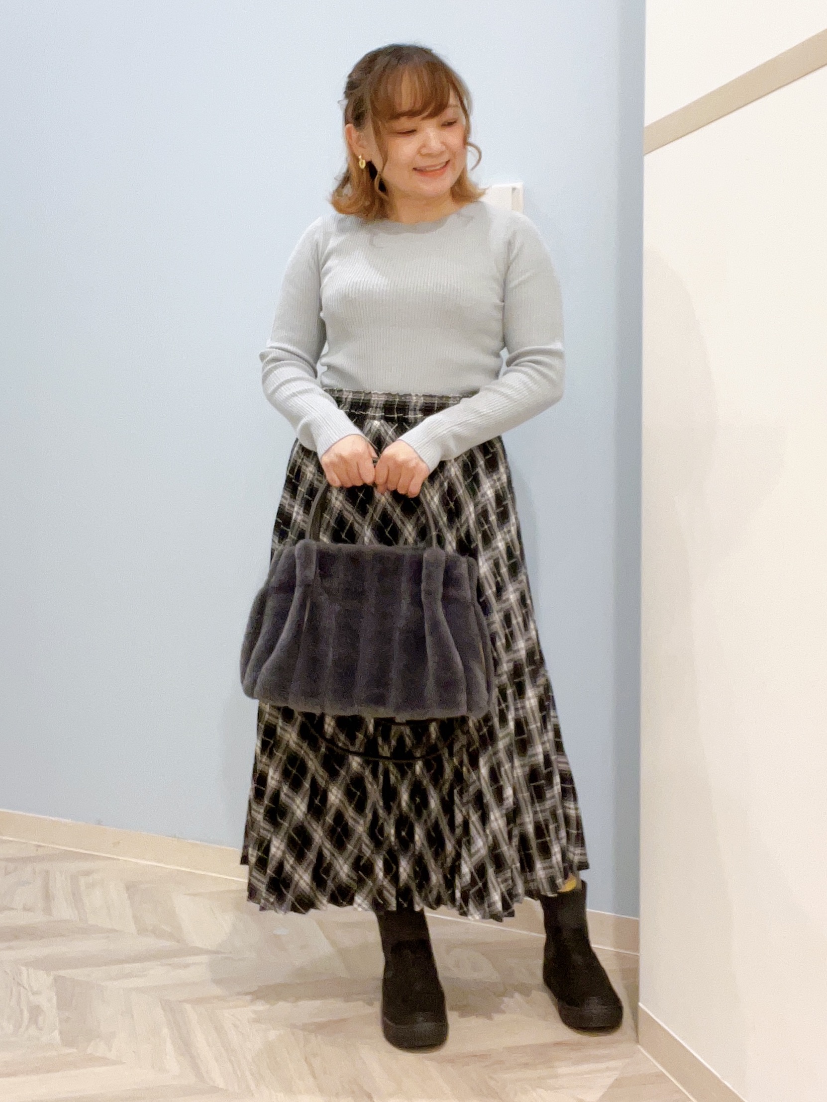 kitaさんの「SHOO･LA･RUE｜【撥水/S-LL/洗濯機可】ウエスト絞れる キルト中綿ジャケット」を使ったコーディネート