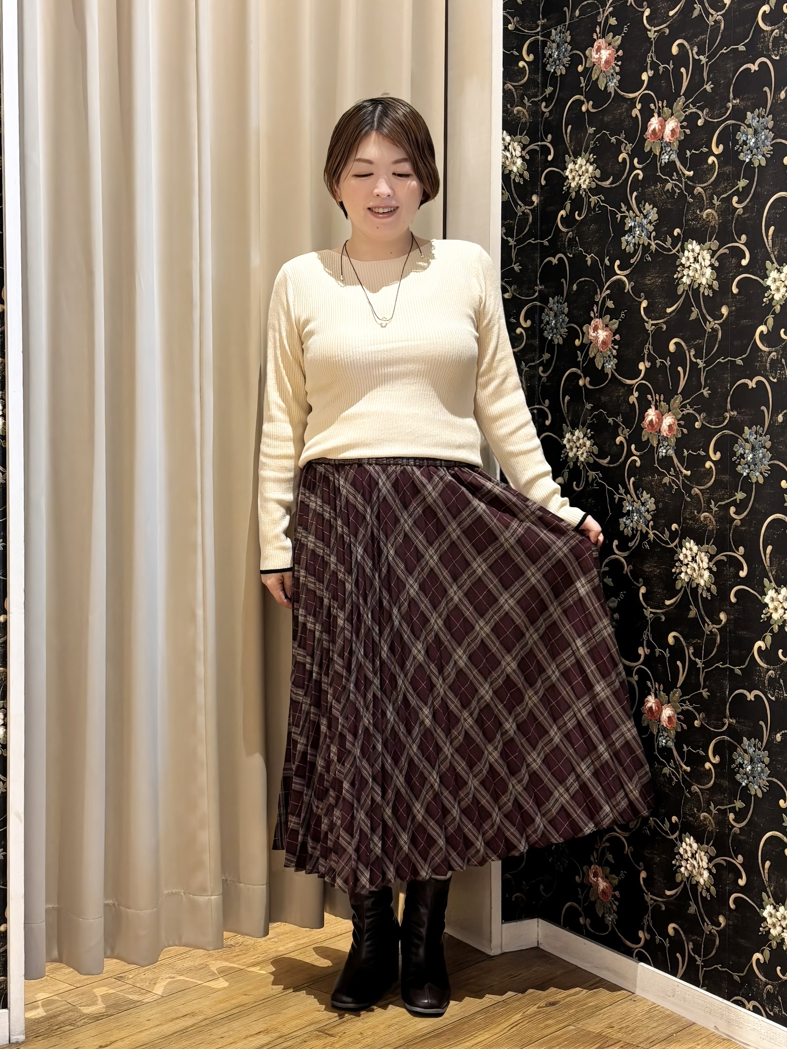 たみさんの「SHOO･LA･RUE｜【S-LL/洗濯機可】なめらかさが心地いい。スエード調ポケットシャツ」を使ったコーディネート
