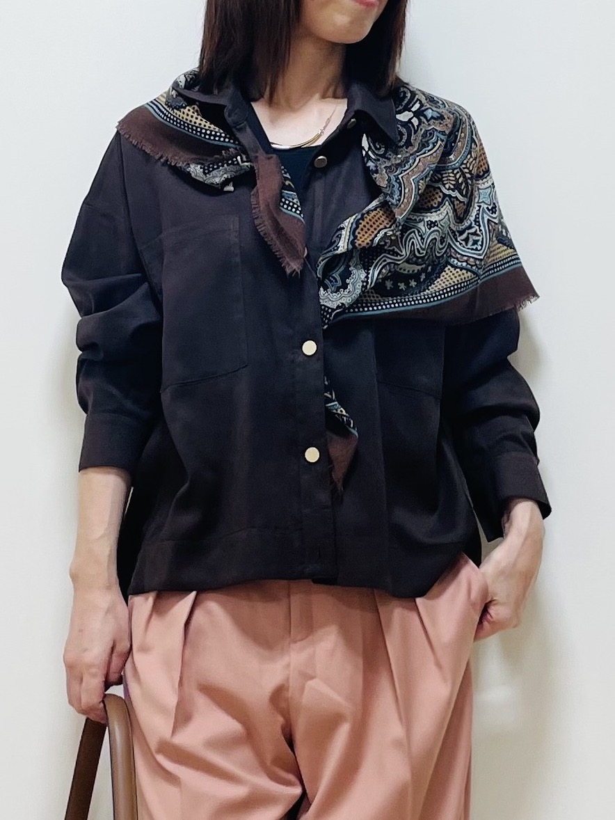 Riiさんの「Reflect｜【羽織◎】スエード調シャツ」を使ったコーディネート