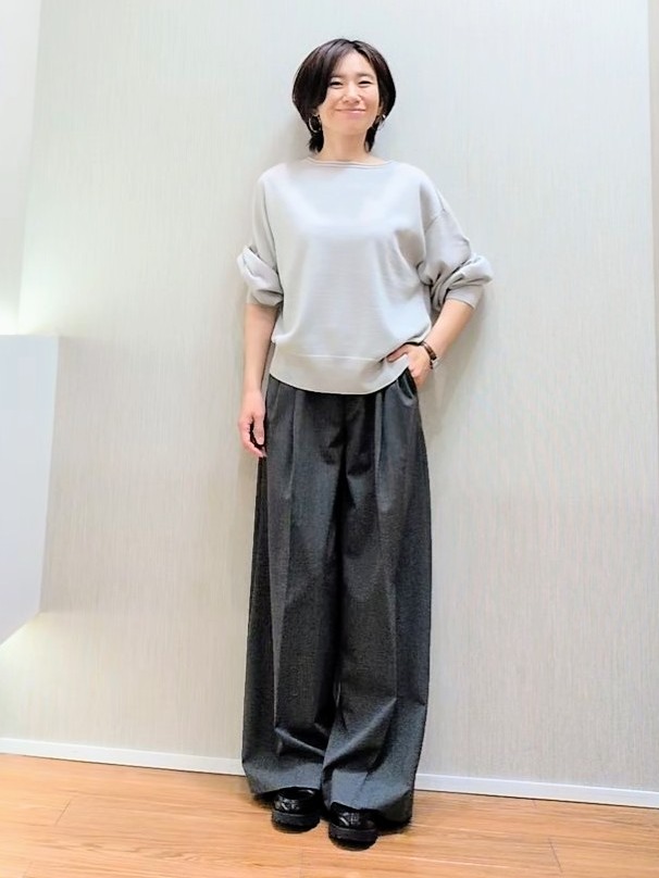 ミズタさんの「UNTITLED｜【店頭人気！/8色展開】ボリュームスリーブニットプルオーバー」を使ったコーディネート