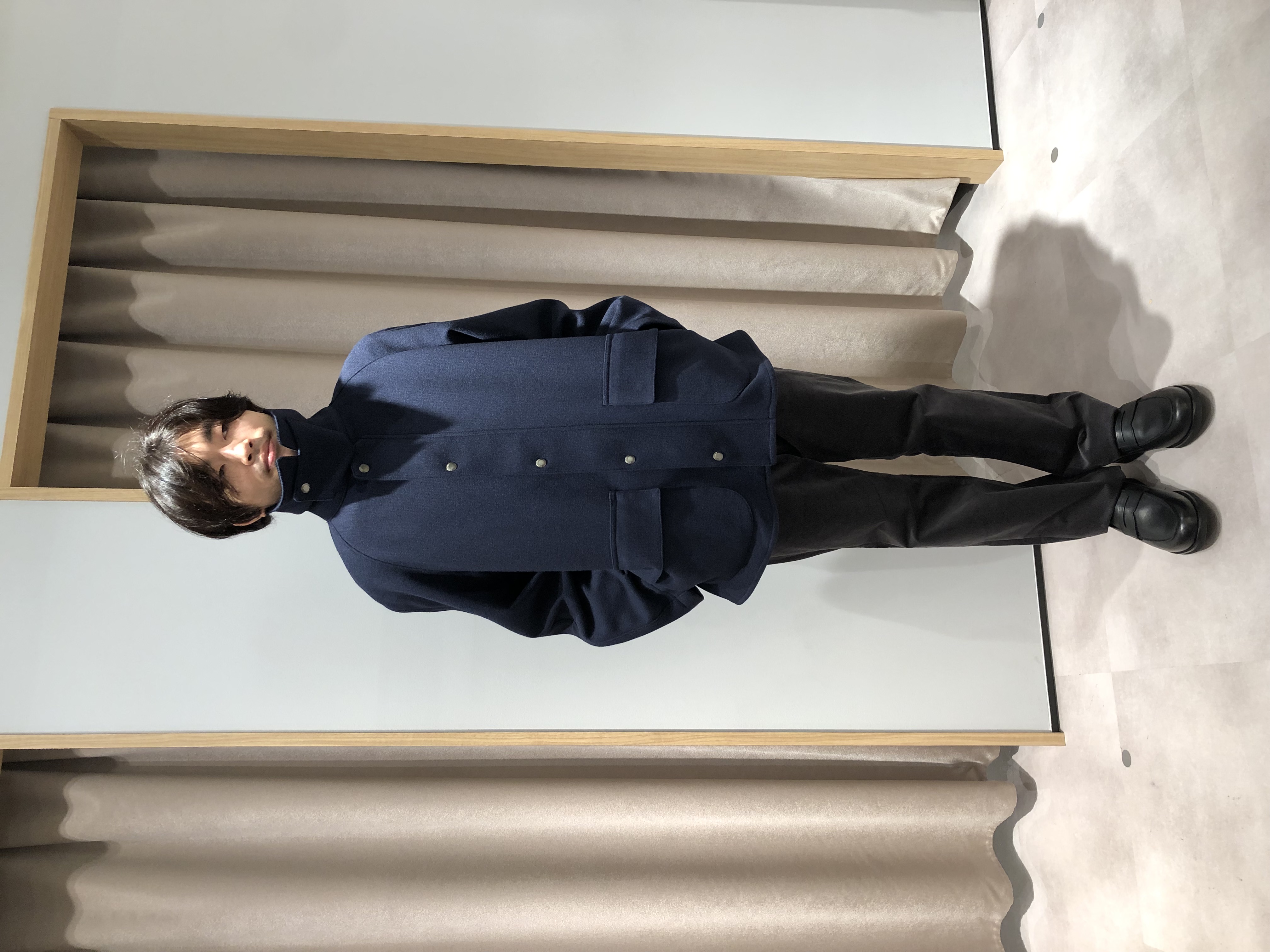 平塚郁博さんの「TAKEO KIKUCHI｜ダウンファブリック 千鳥 ブルゾン」を使ったコーディネート