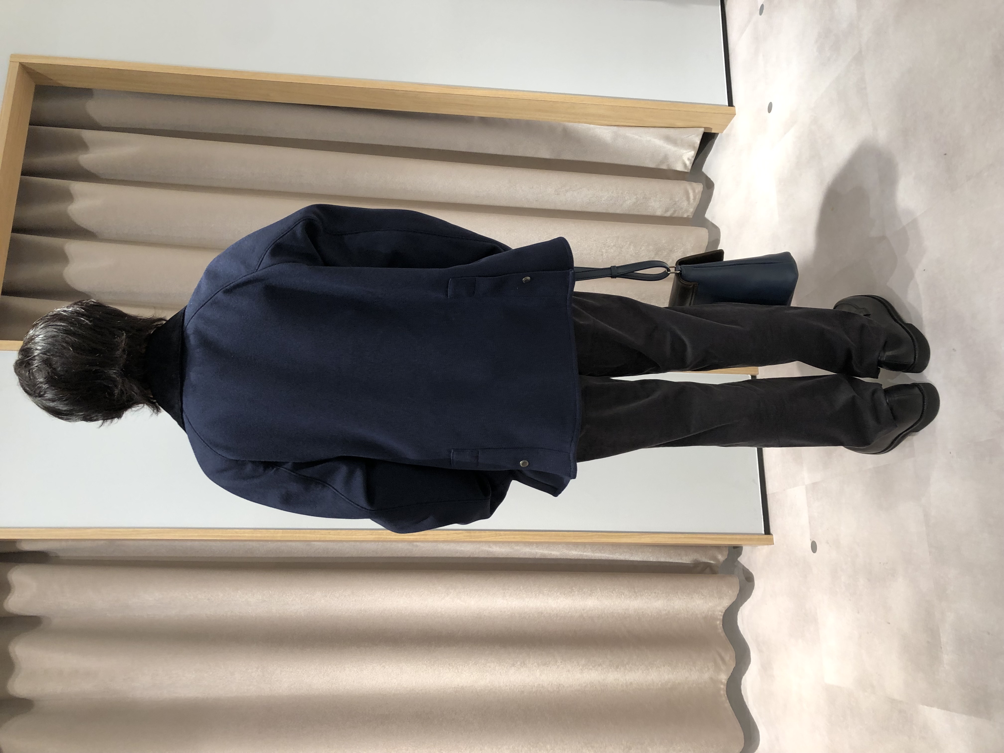 平塚郁博さんの「TAKEO KIKUCHI｜ダウンファブリック 千鳥 ブルゾン」を使ったコーディネート