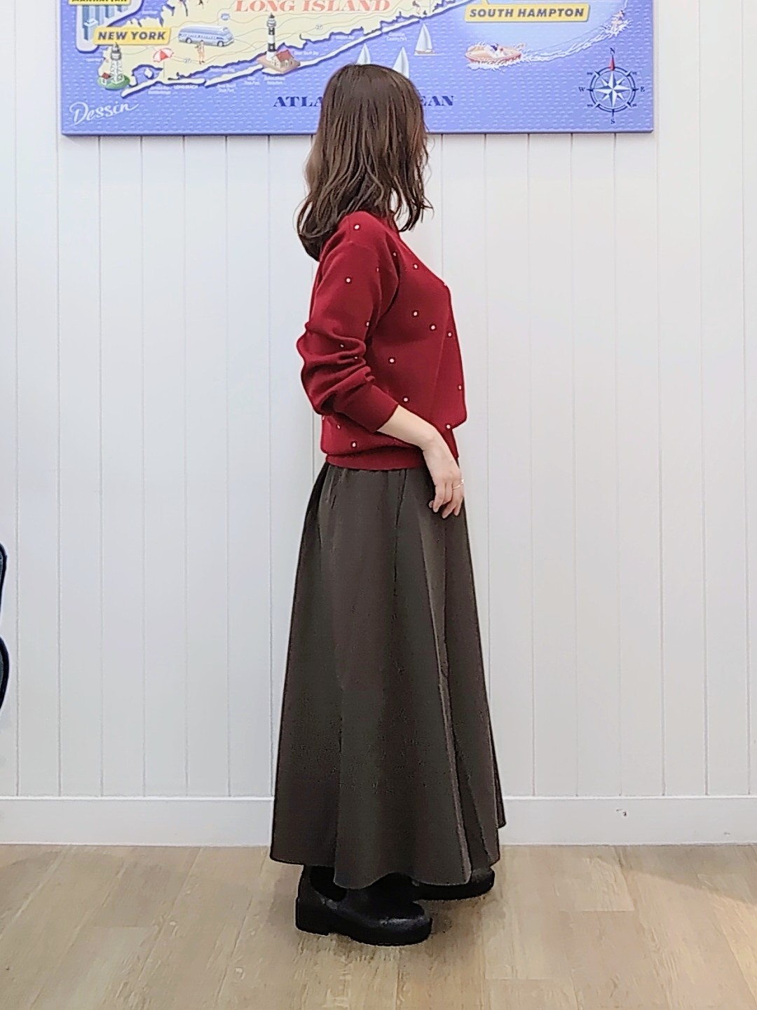 itoさんの「Dessin｜【定番アイテム】ハウンドトゥースニットメルトン ノーカラージャケット」を使ったコーディネート