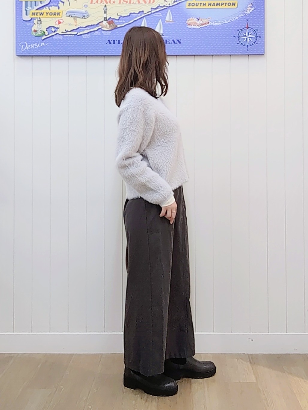 itoさんの「Dessin｜【店頭人気/洗える】シャギーニットカーディガン」を使ったコーディネート