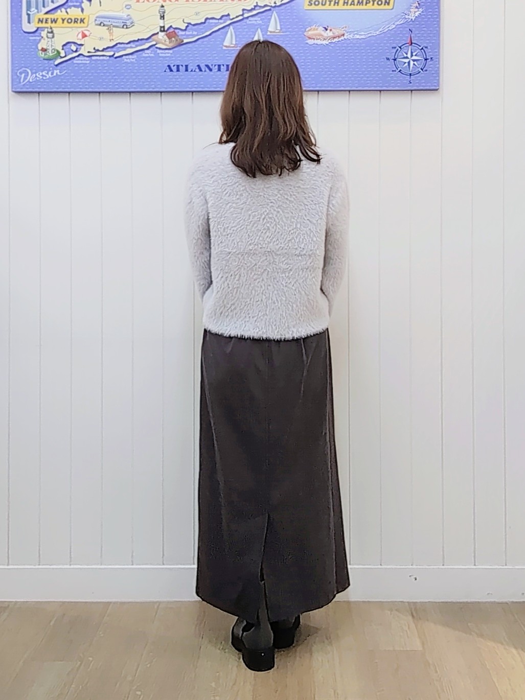 itoさんの「Dessin｜【店頭人気/洗える】シャギーニットカーディガン」を使ったコーディネート