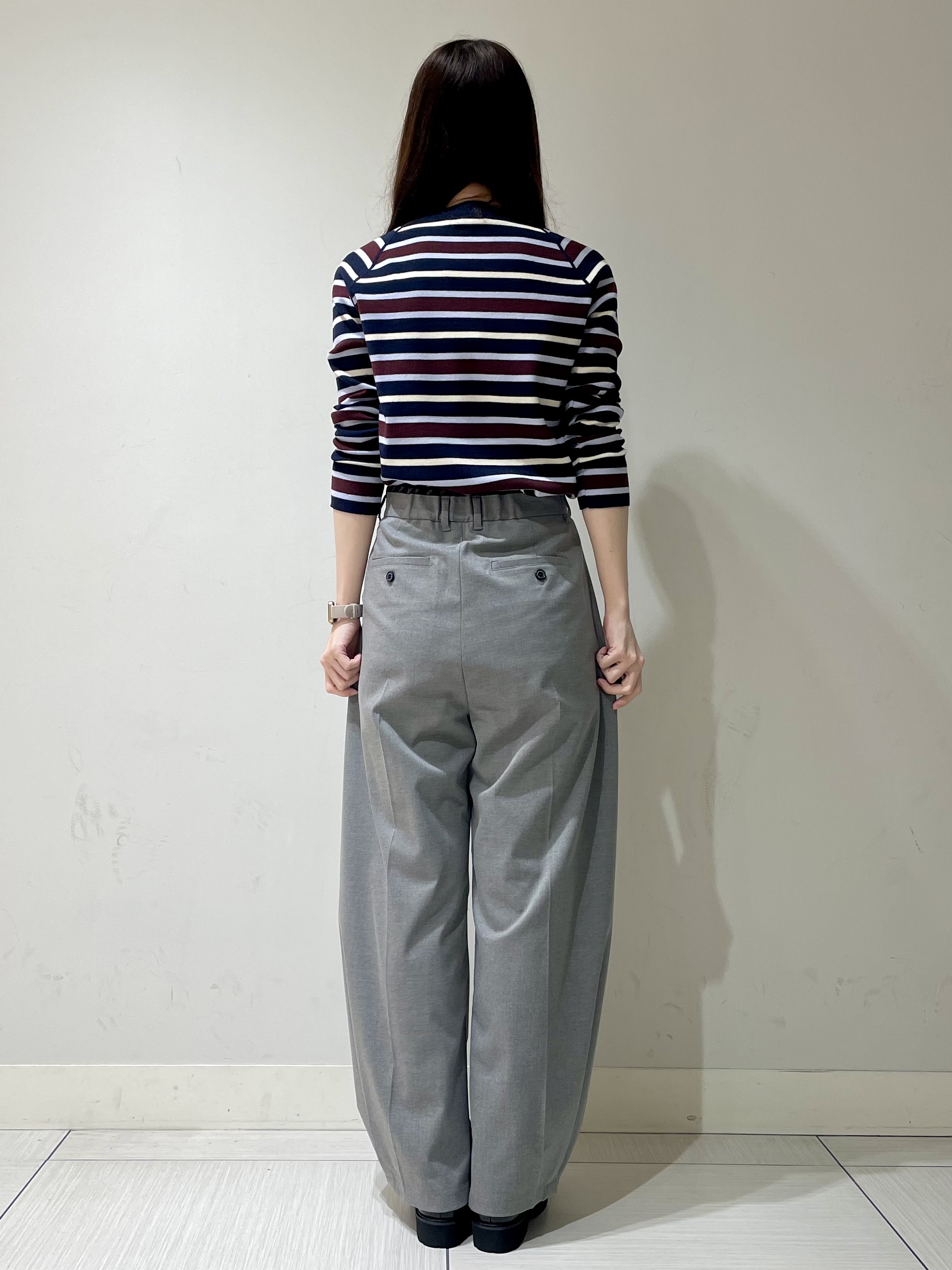 ことさんの「DRESSTERIOR｜ストレッチ フルニードルボーダーニット」を使ったコーディネート